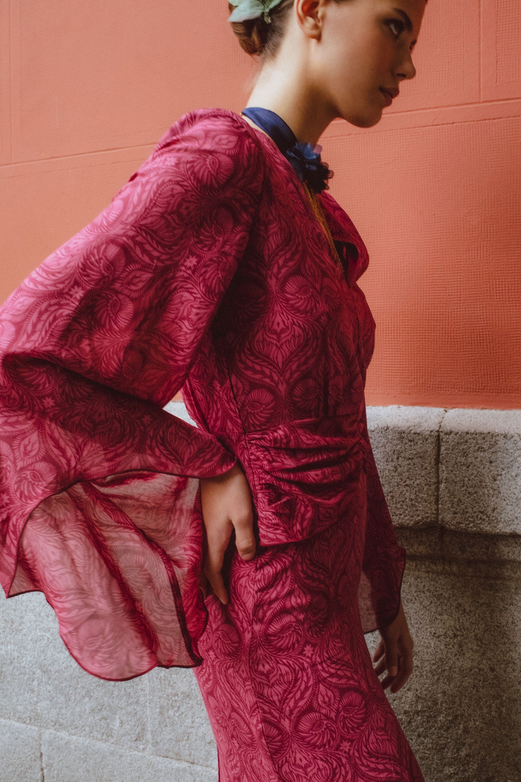 VESTIDO MULAN FRESA