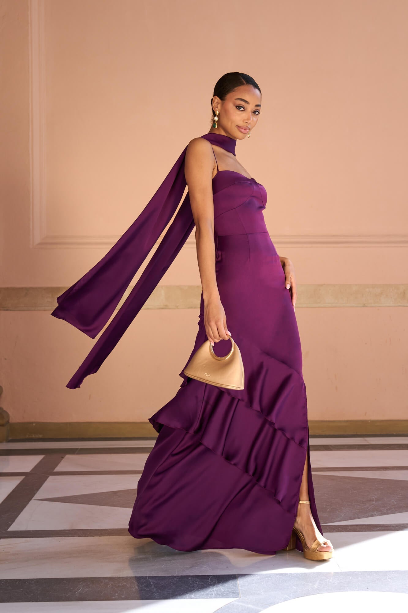 Vestido Georgina Morado