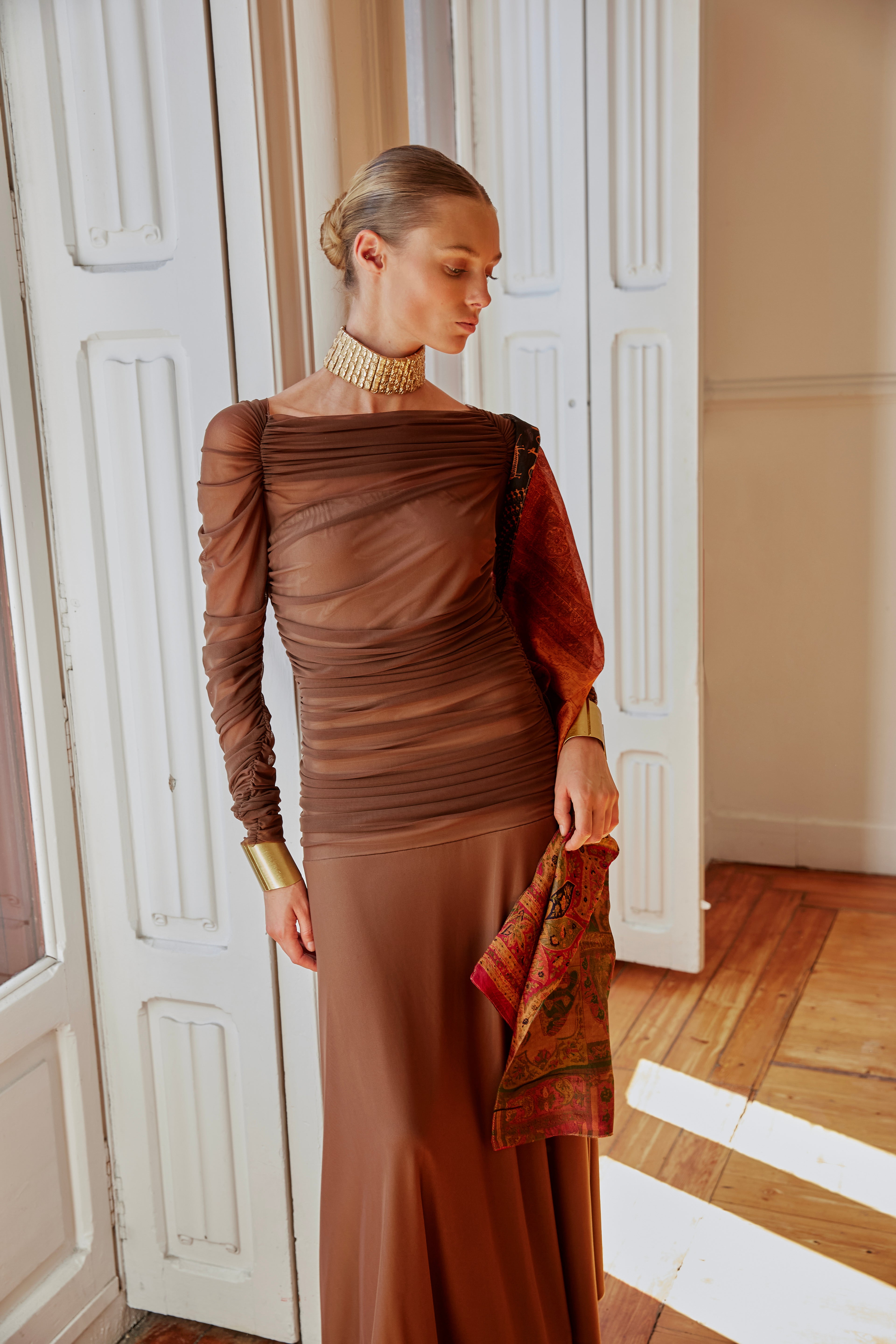 Vestido Pinsapo marrón