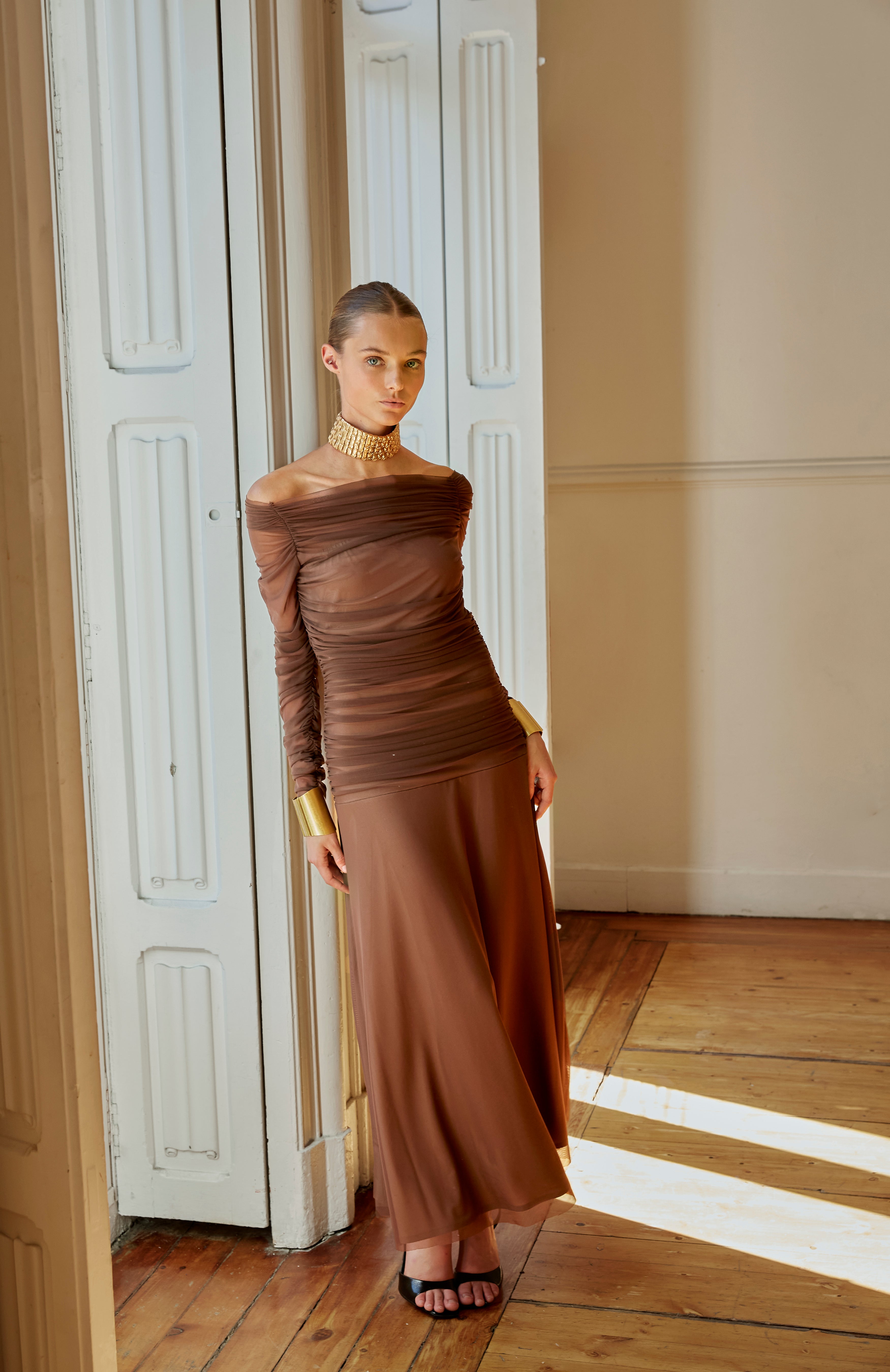 Vestido Pinsapo marrón