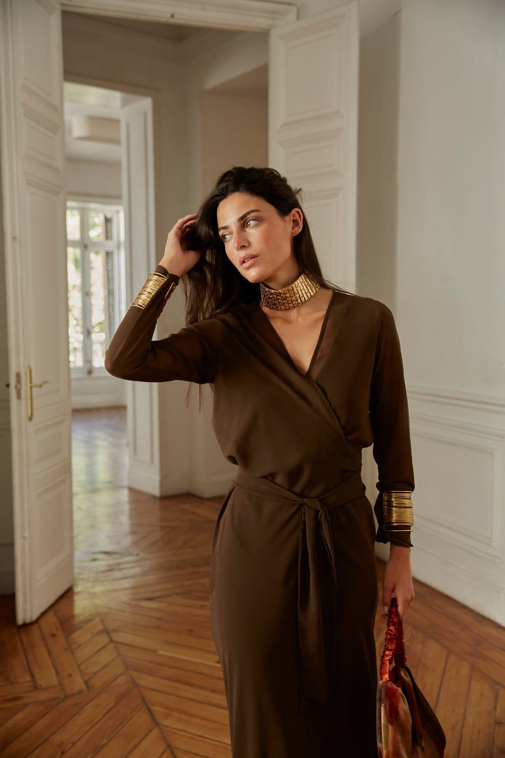 Vestido Sabina marrón