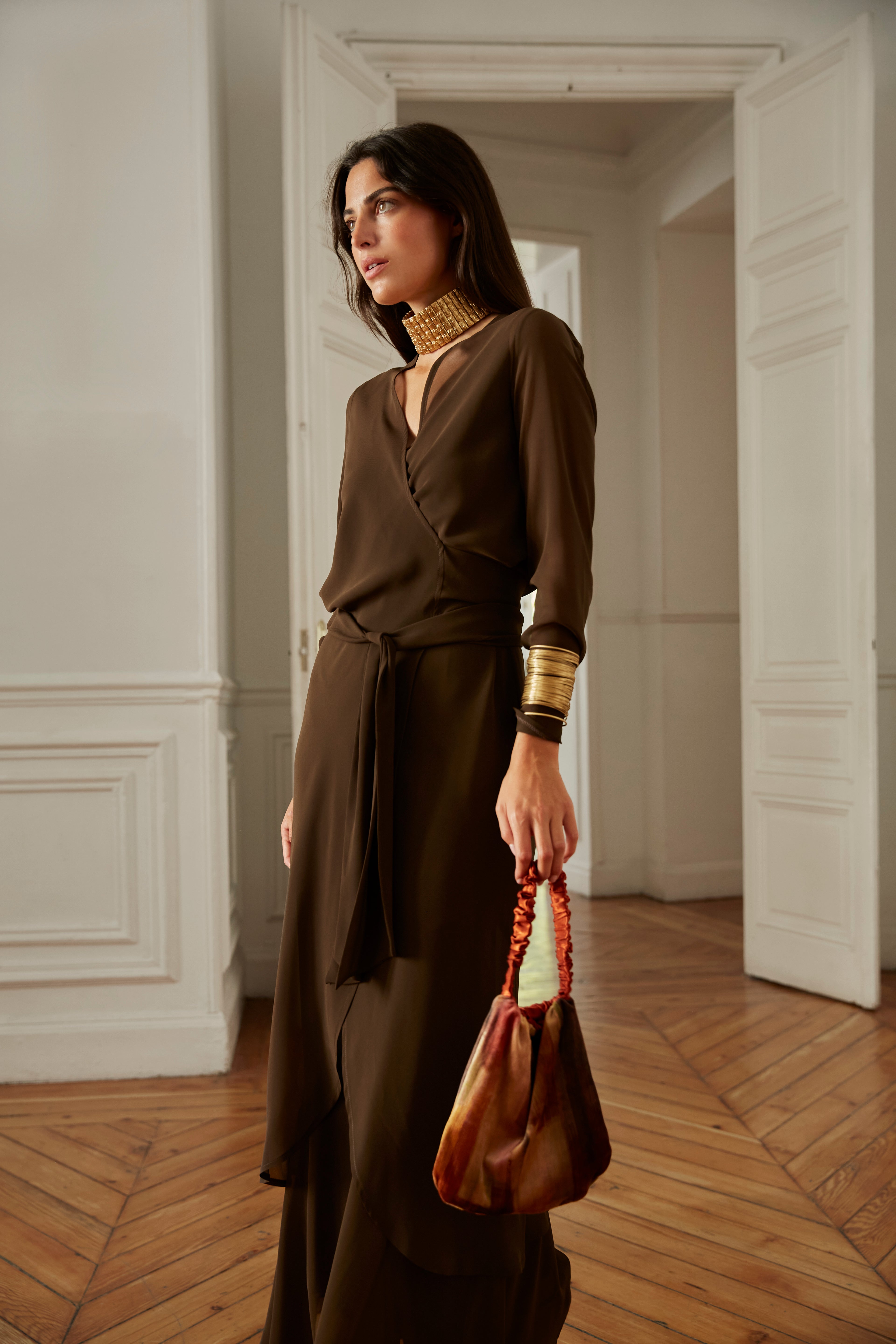 Vestido Sabina marrón