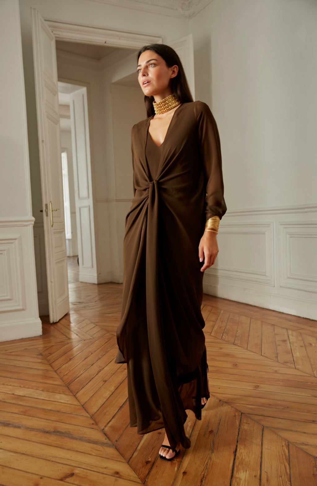 Vestido Sabina marrón