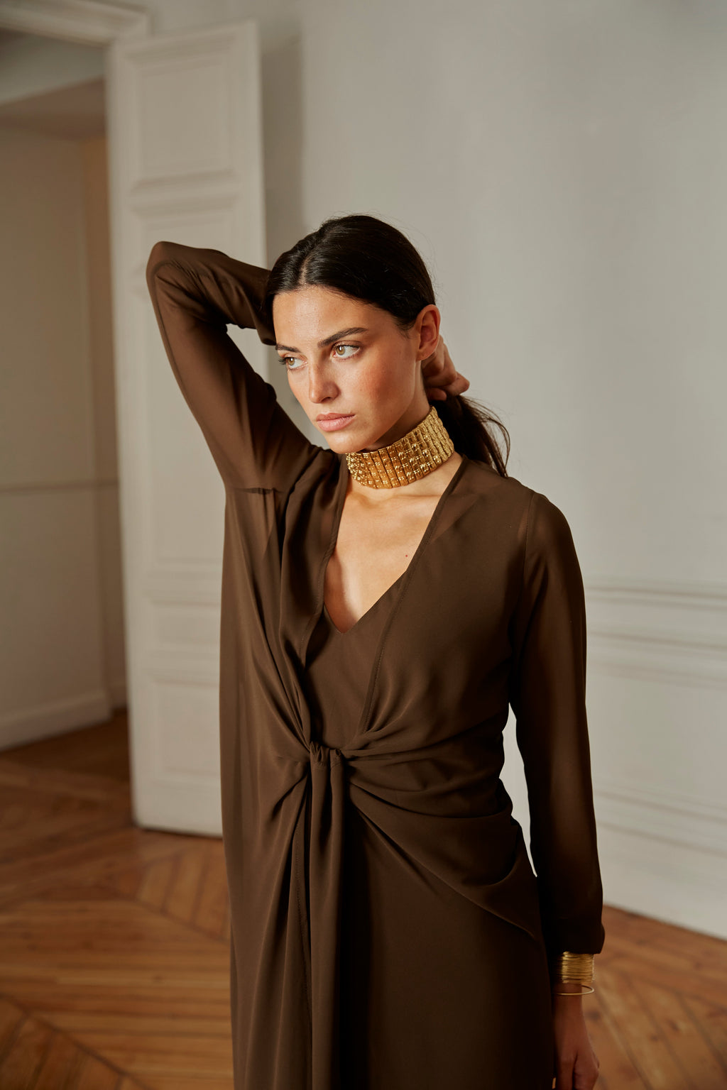 Vestido Sabina marrón