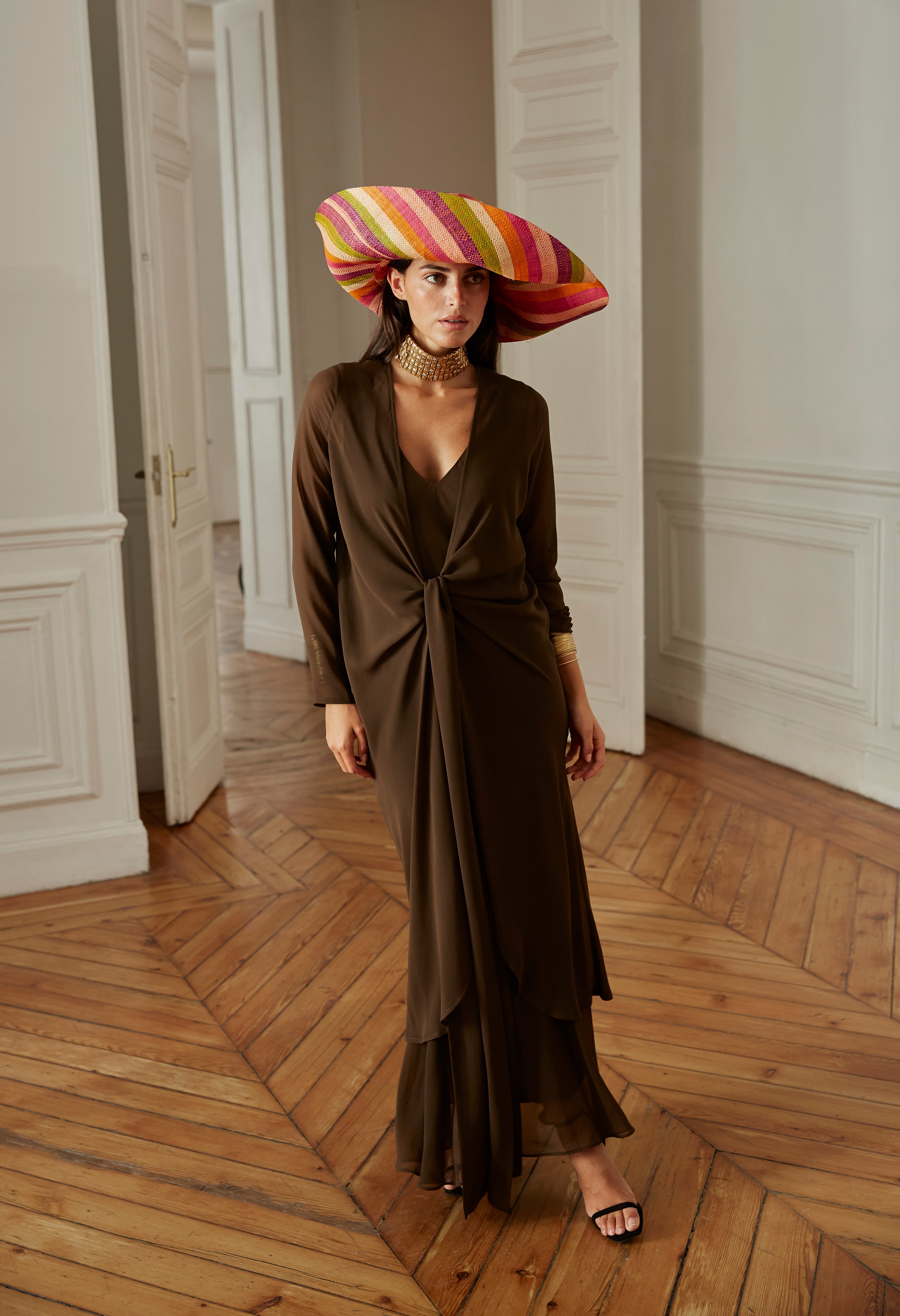 Vestido Sabina marrón