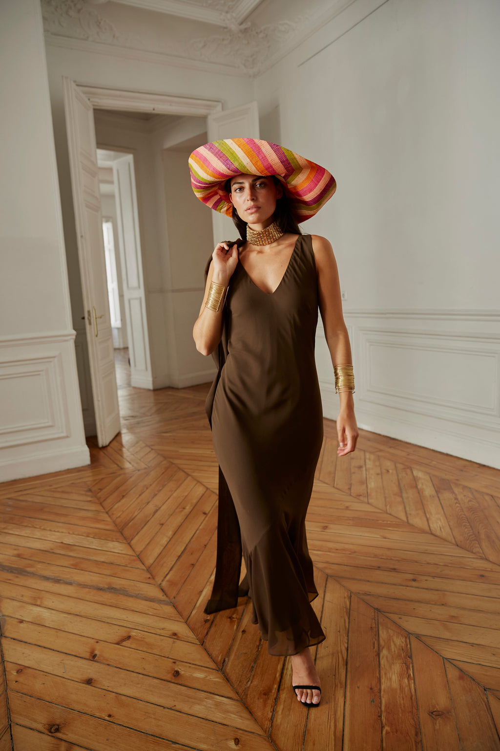 Vestido Sabina marrón