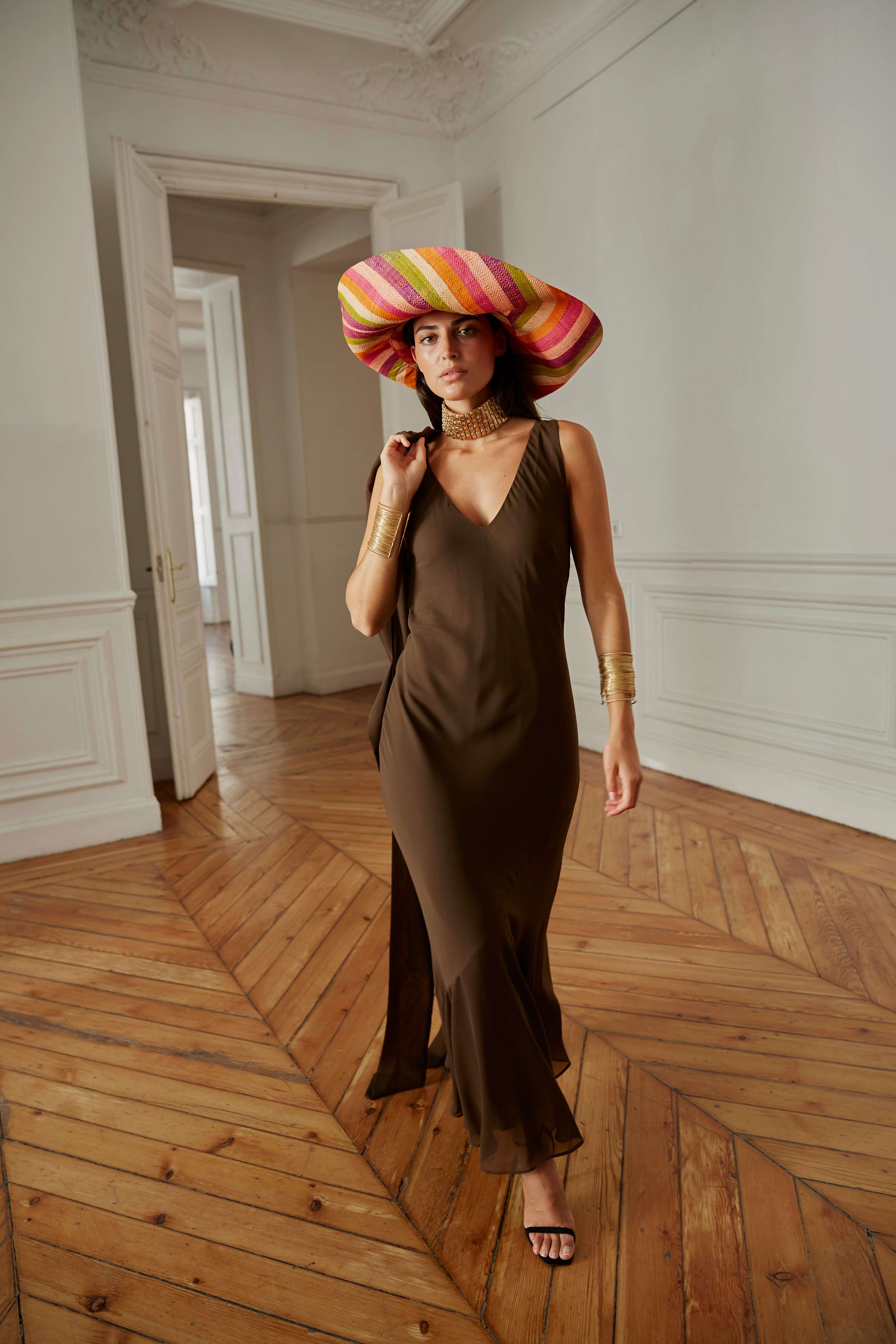 Vestido Sabina marrón