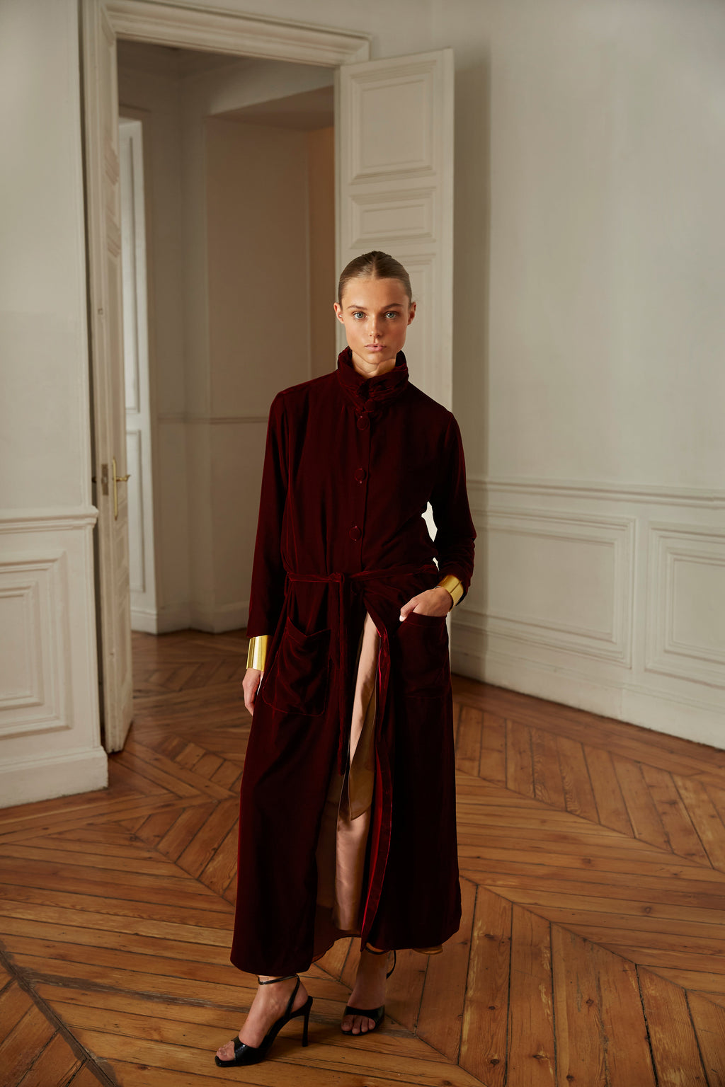 Abrigo Roble burdeos