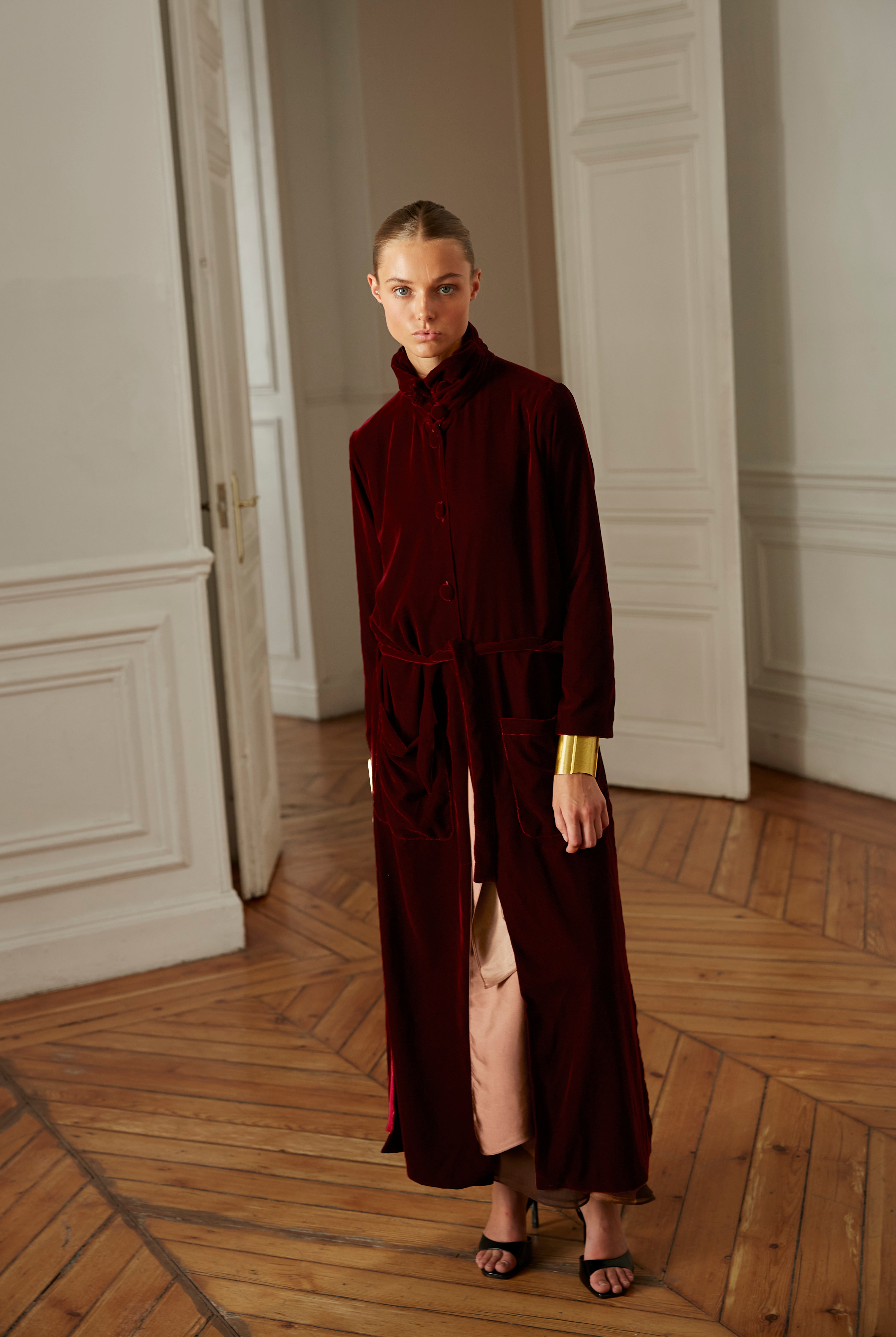 Abrigo Roble burdeos