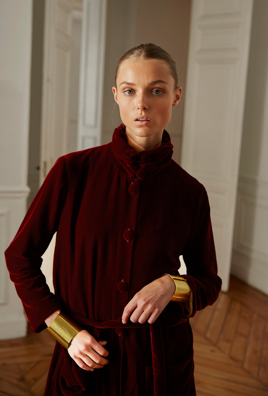 Abrigo Roble burdeos