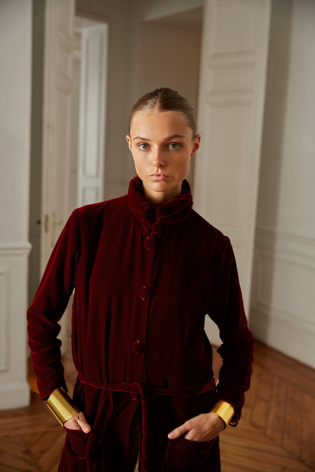 Abrigo Roble burdeos