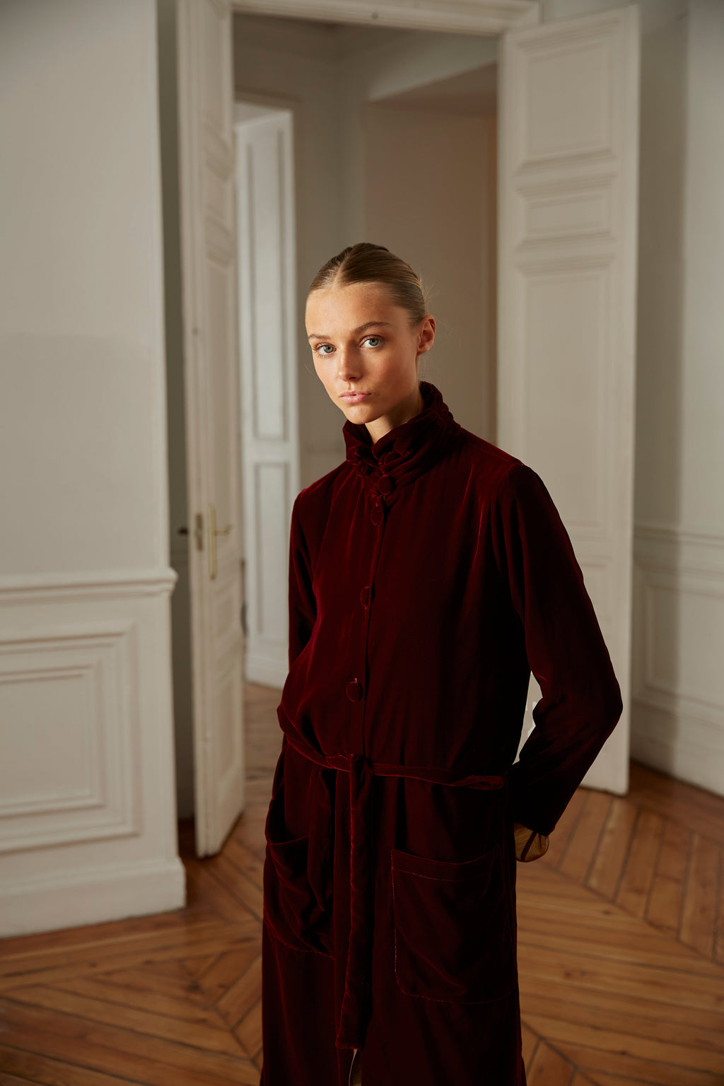 Abrigo Roble burdeos