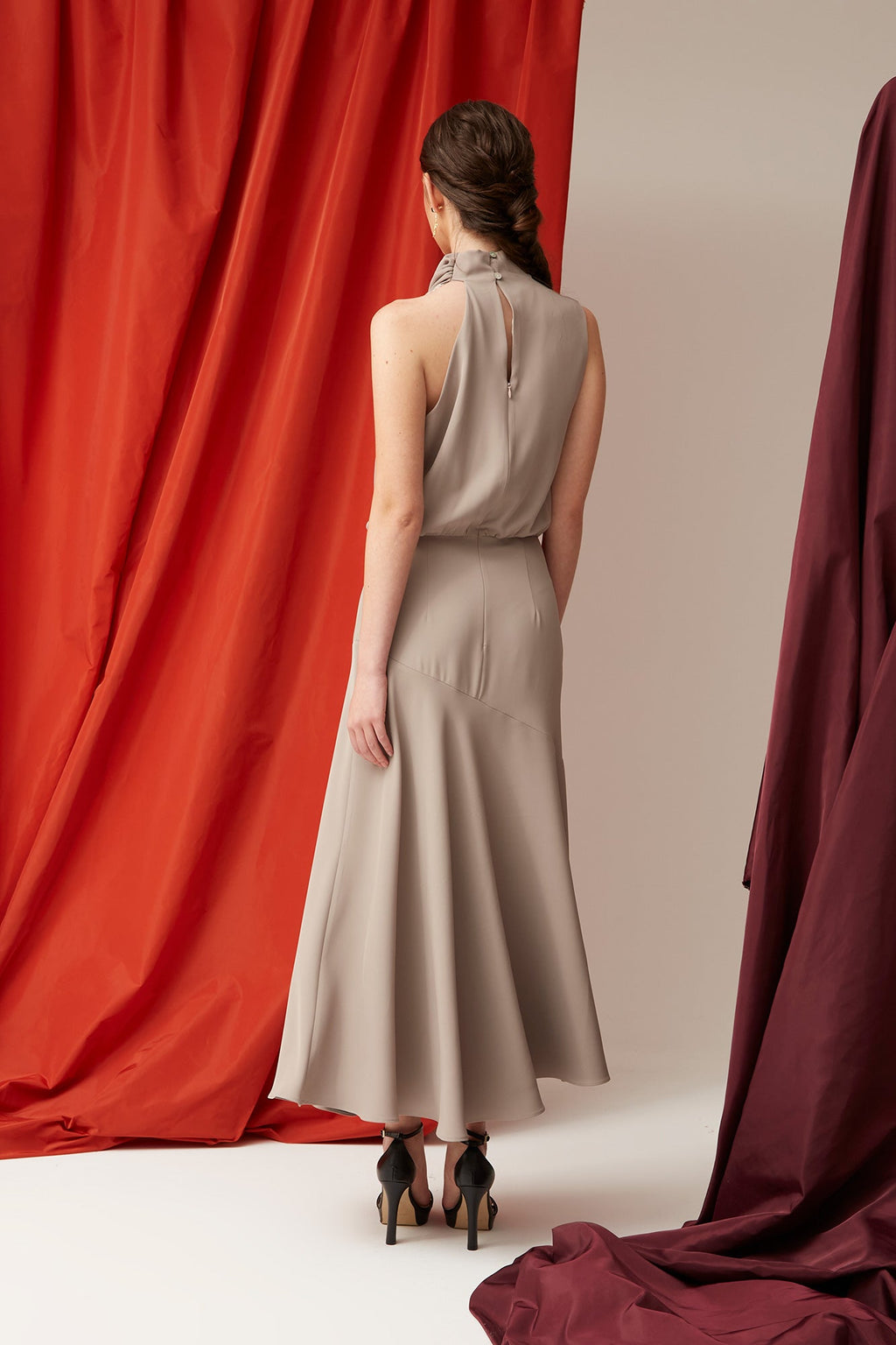 VESTIDO CRISTINA GRIS