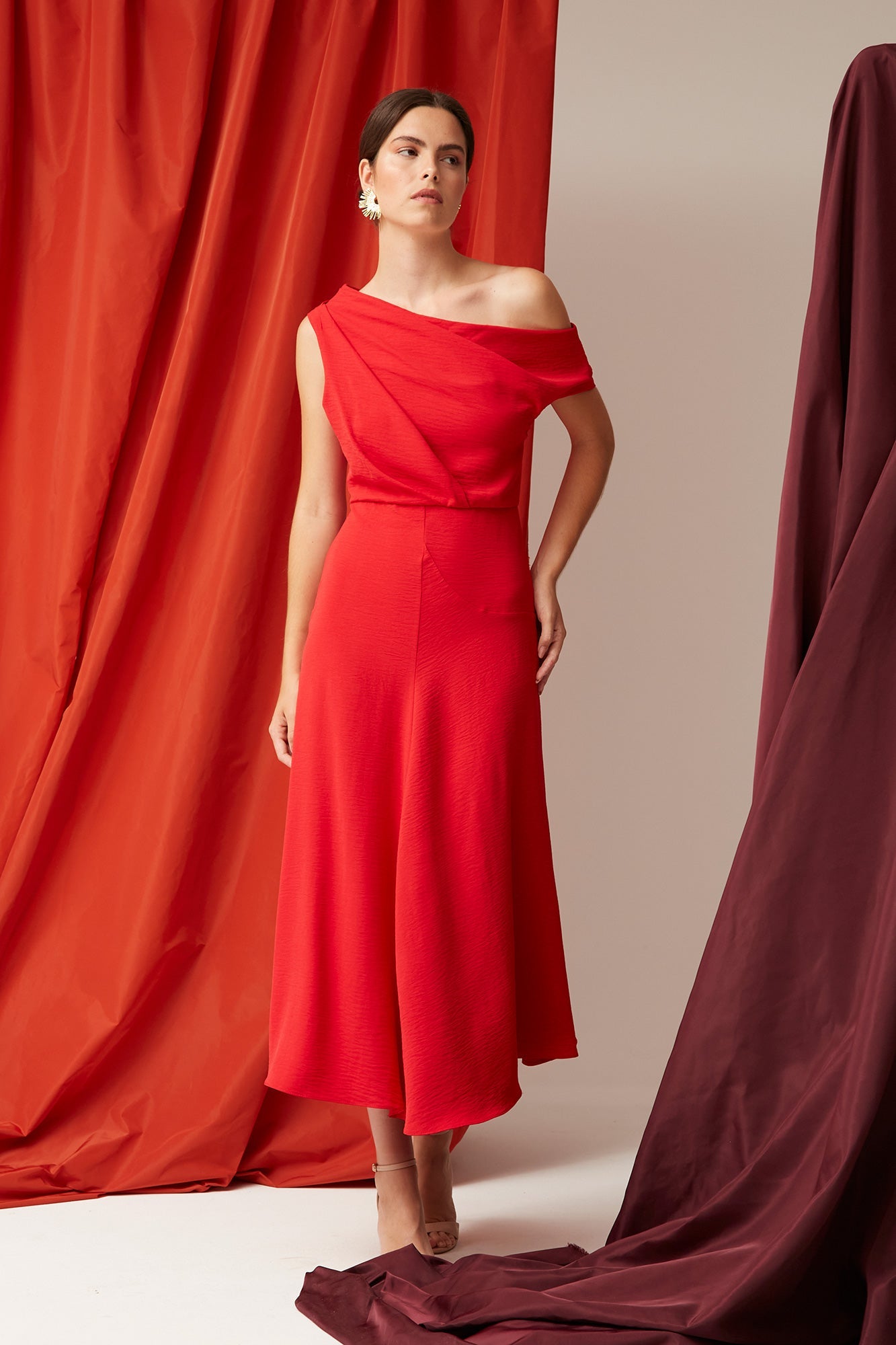 VESTIDO GISELA ROJO