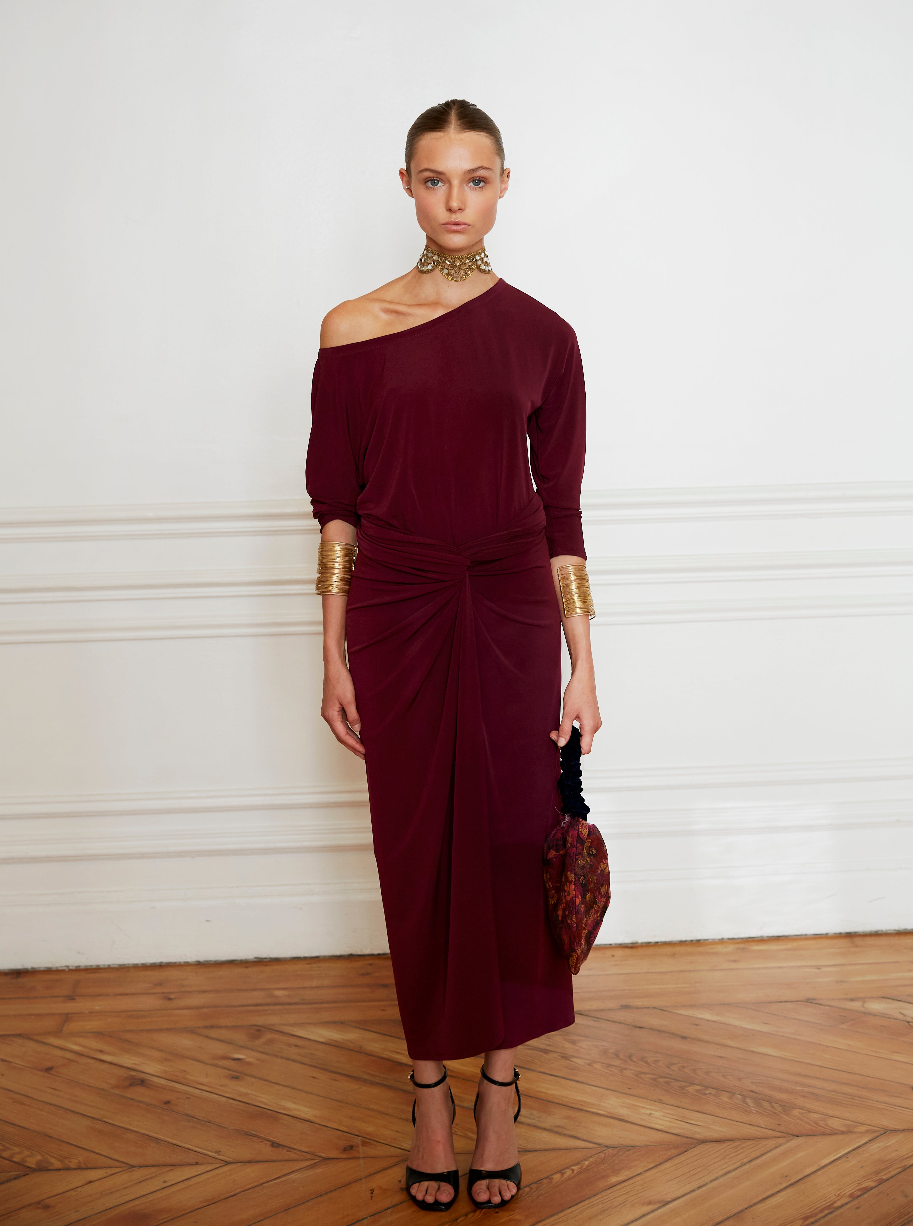 Vestido Encina berenjena