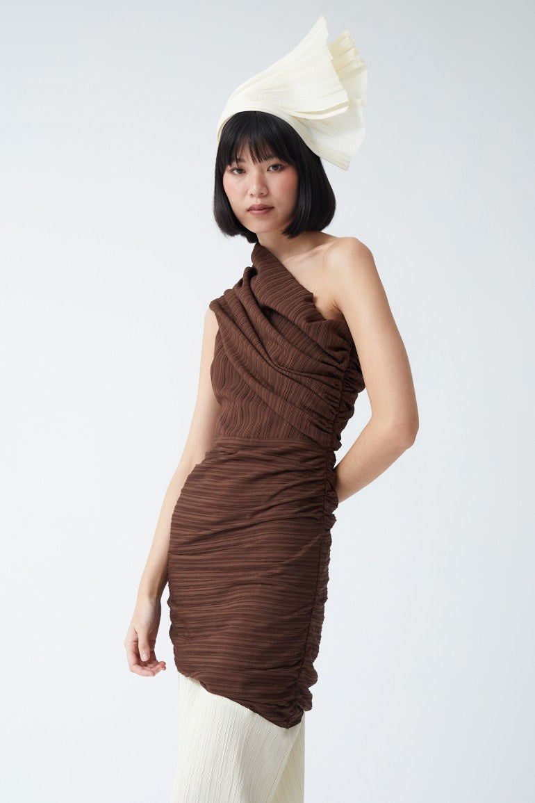 VESTIDO ROMA MARRON