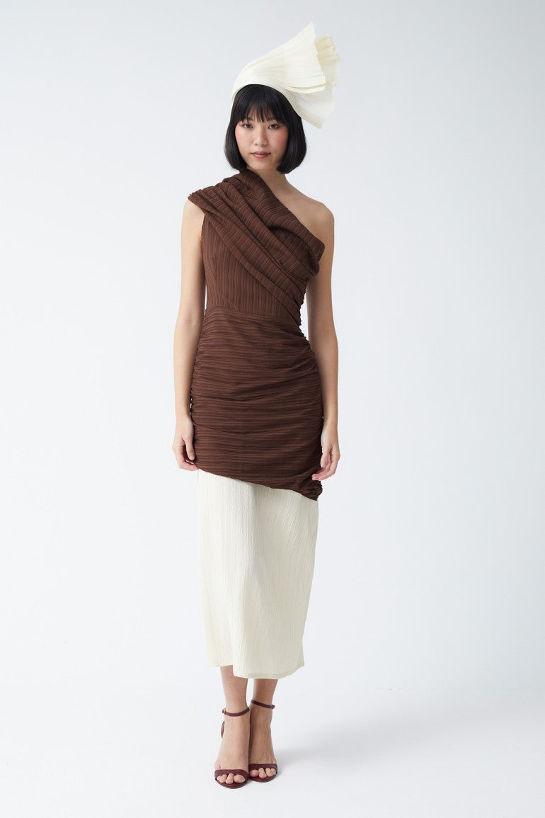 VESTIDO ROMA MARRON