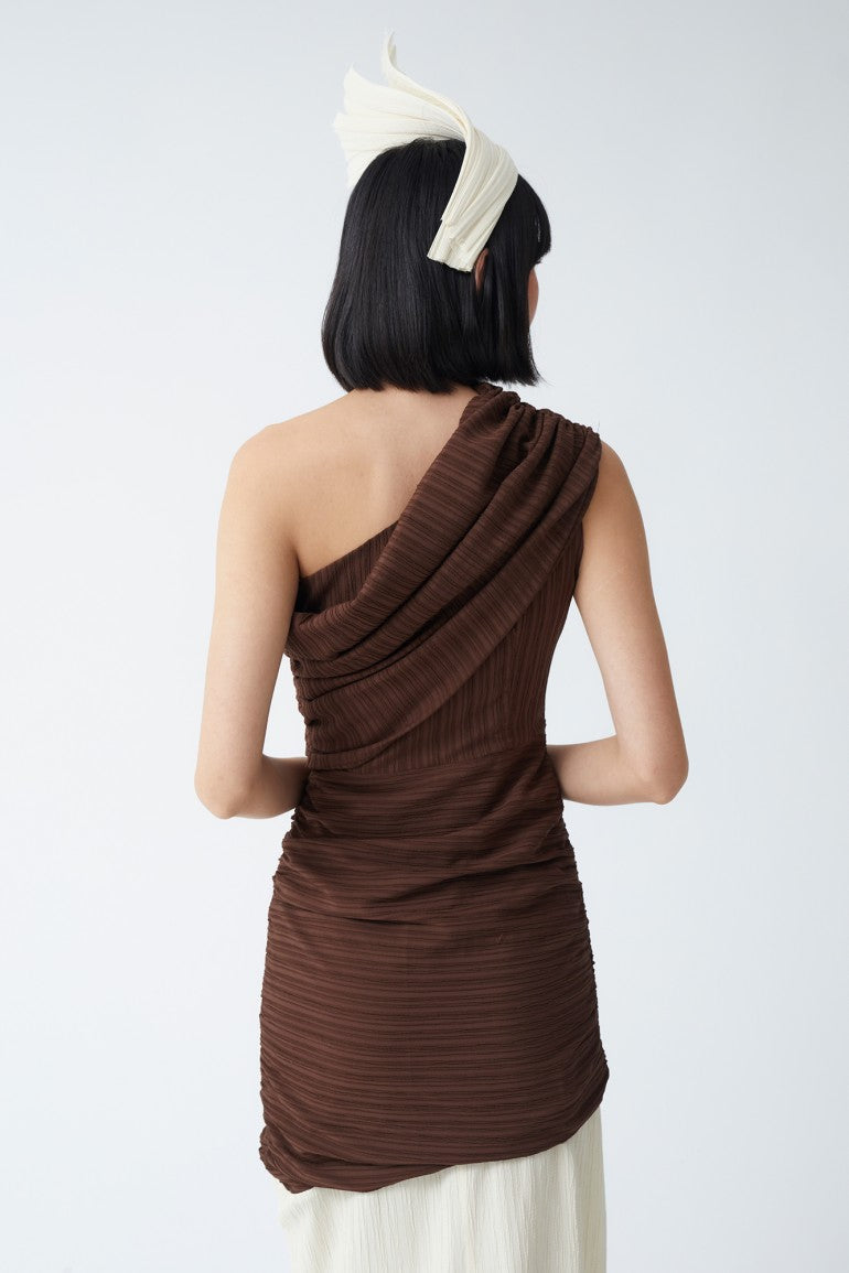 VESTIDO ROMA MARRON