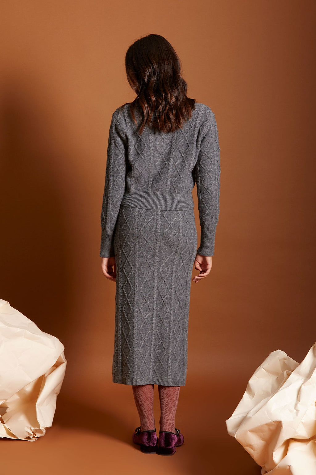 FALDA DALIA GRIS