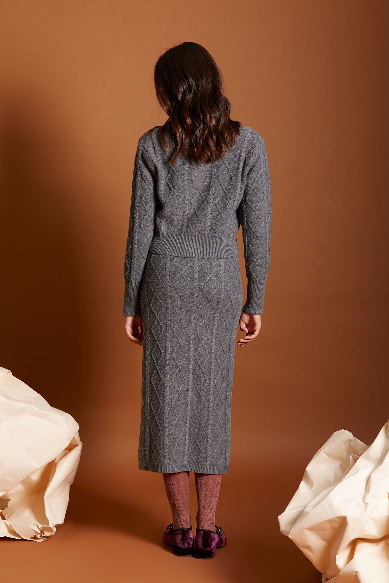 FALDA DALIA GRIS