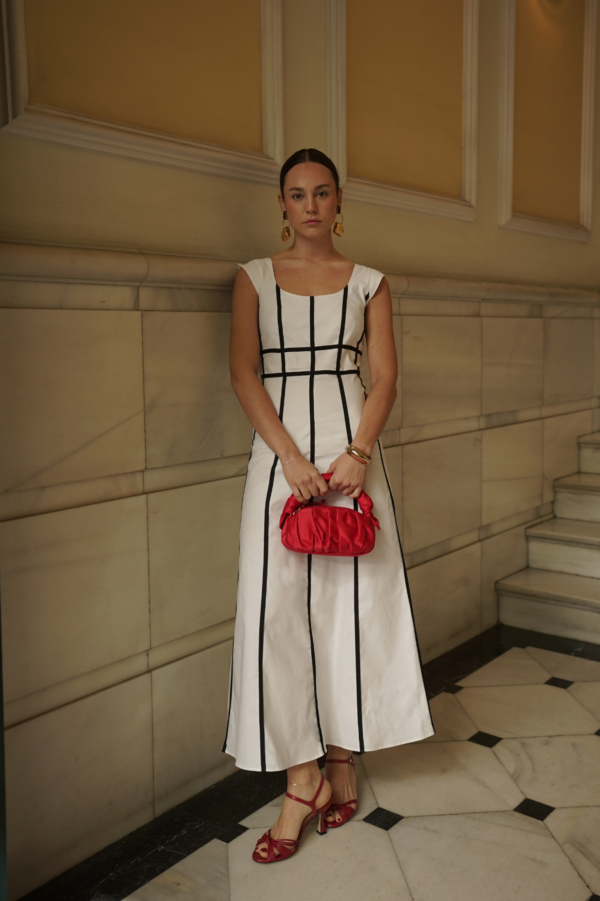 VESTIDO CINTAS ALGODÓN BLANCO