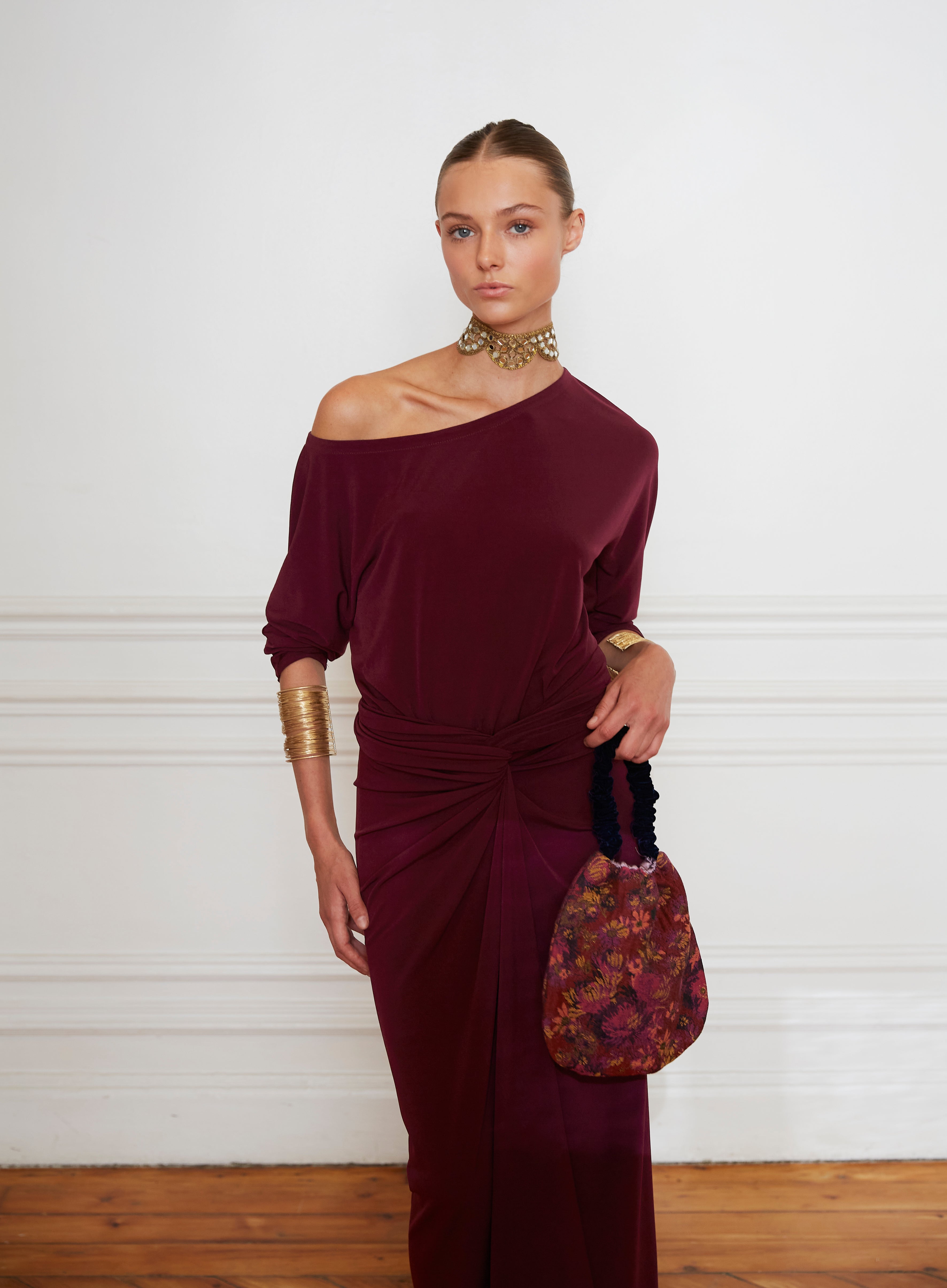 Vestido Encina berenjena