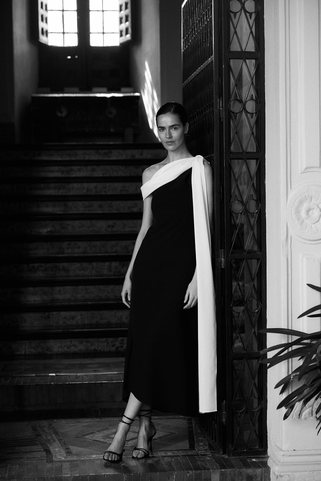 VESTIDO ETERNA GALDANA B/N
