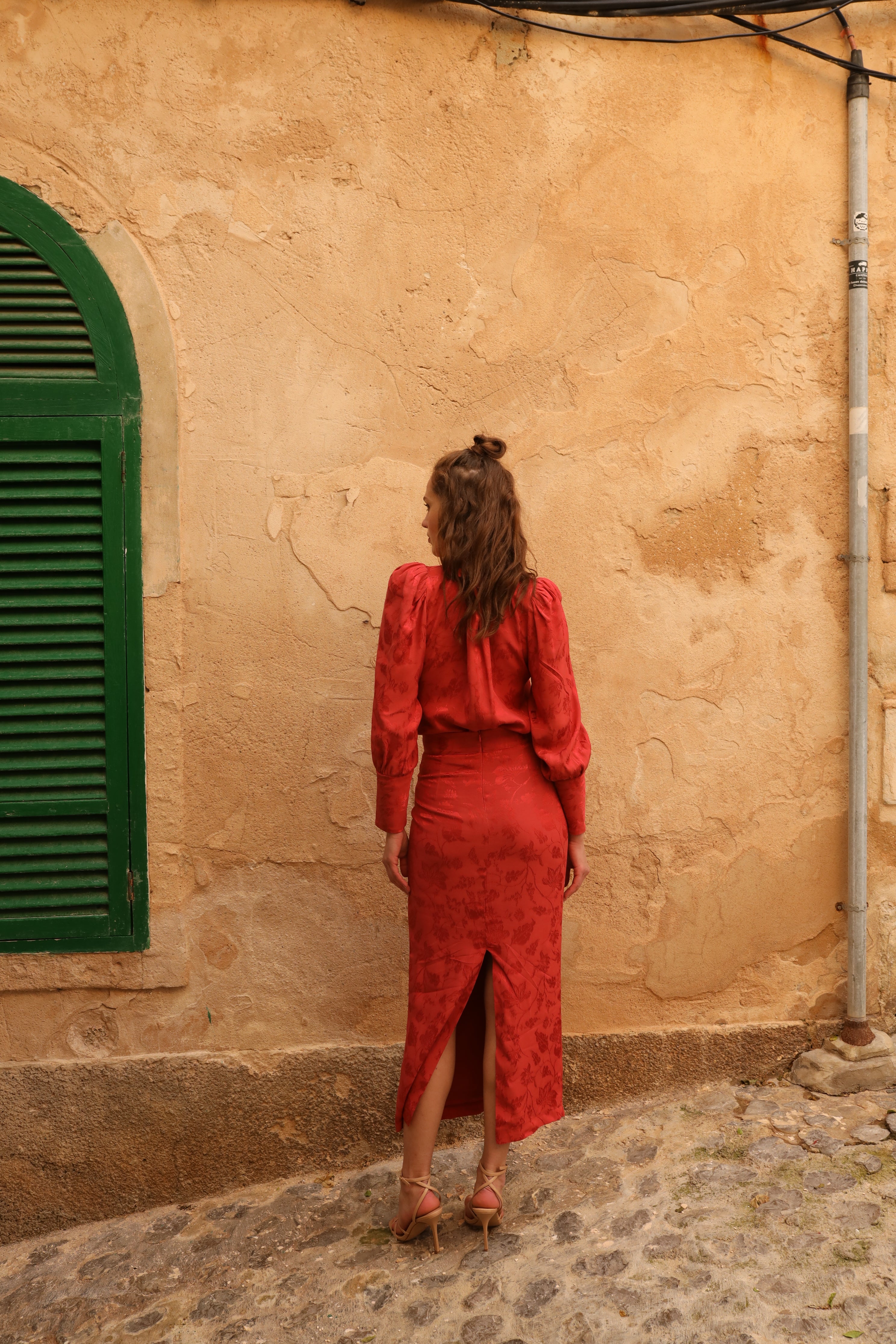 Blusa Valentina Rojo Seco