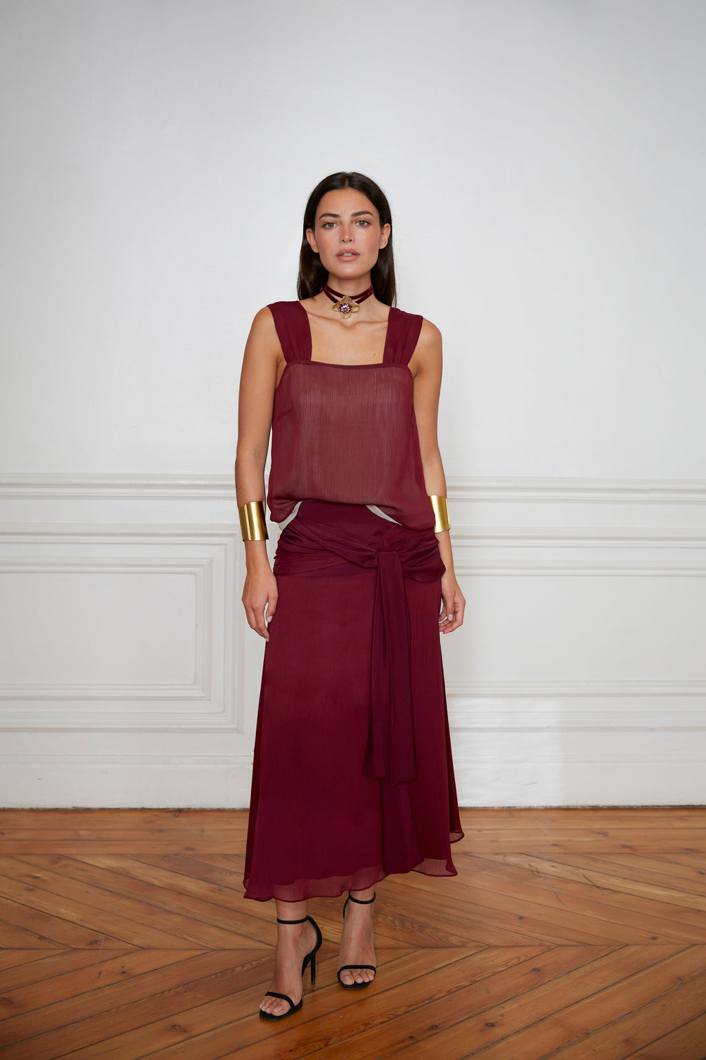 Conjunto Bonsái top berenjena