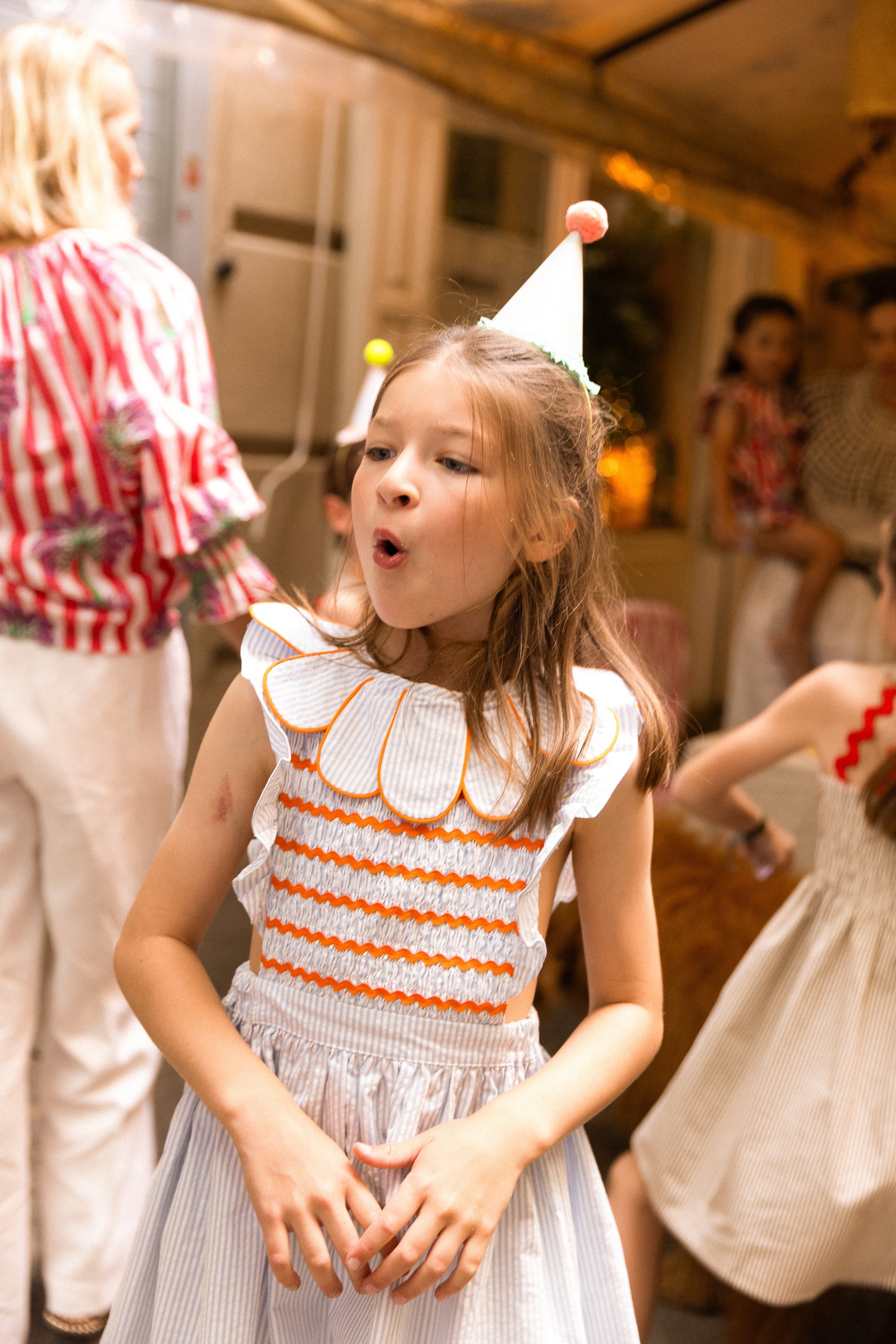 BLUE STRIPE KIDS DRESS