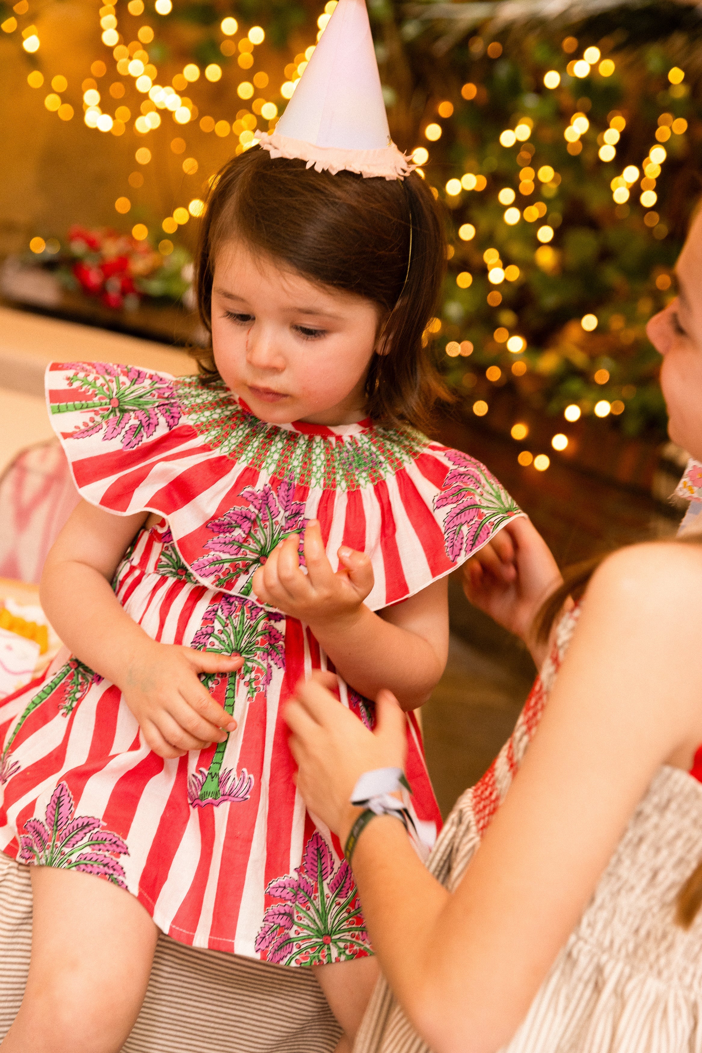 RED STRIPE KIDS DRESS