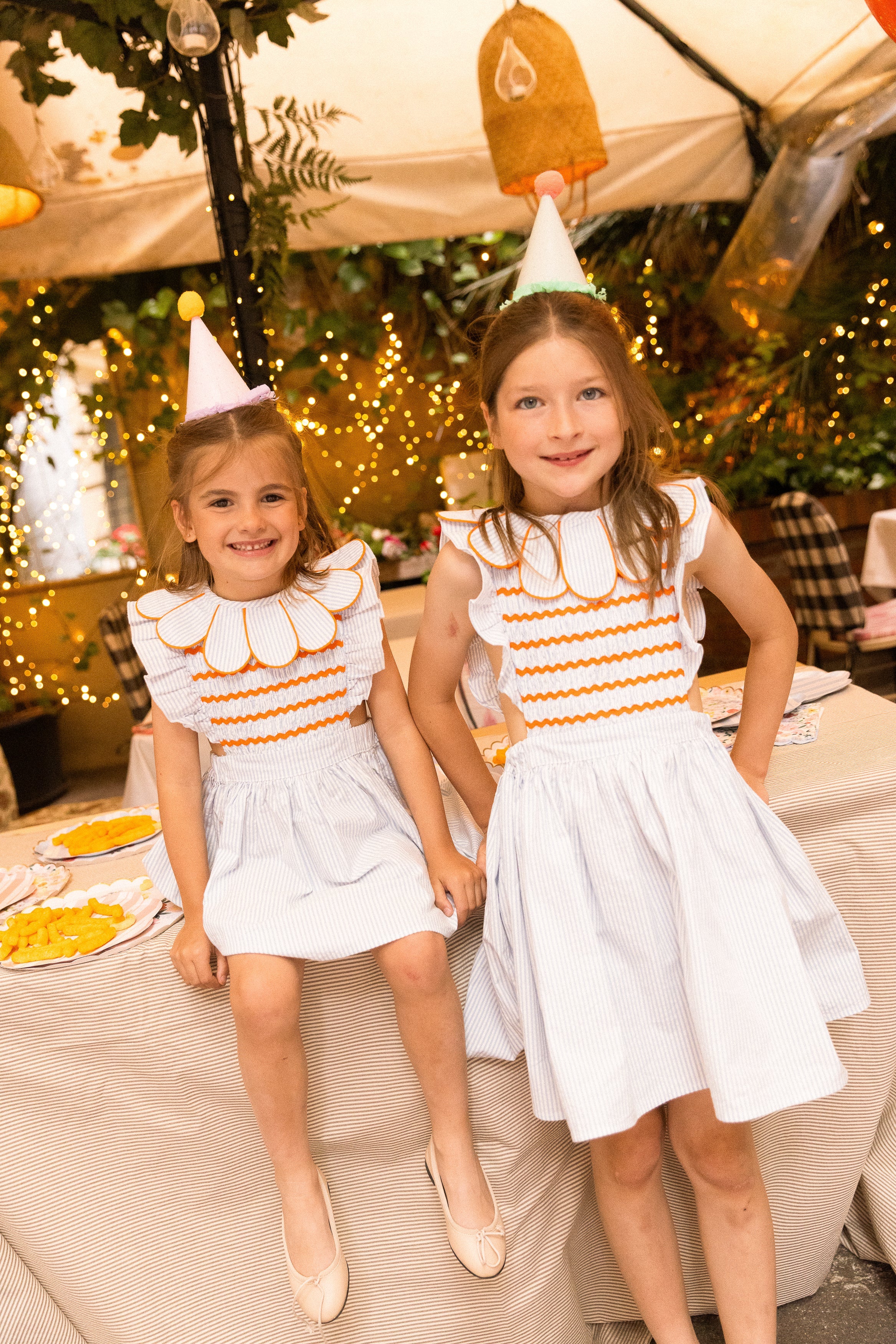 BLUE STRIPE KIDS DRESS