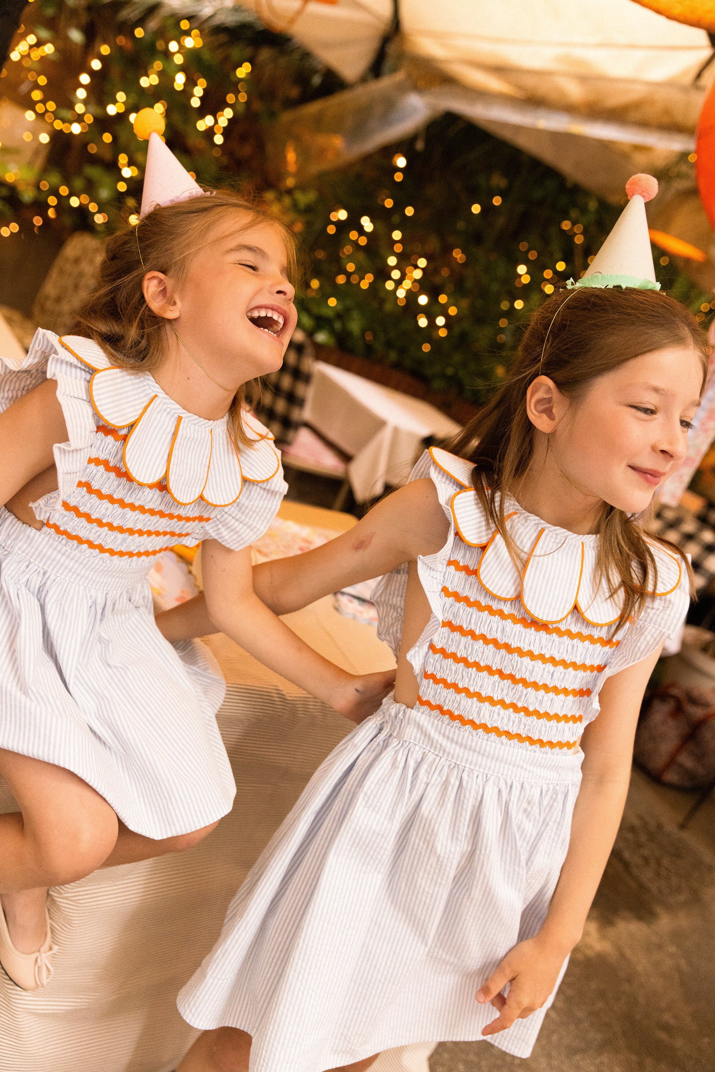 BLUE STRIPE KIDS DRESS