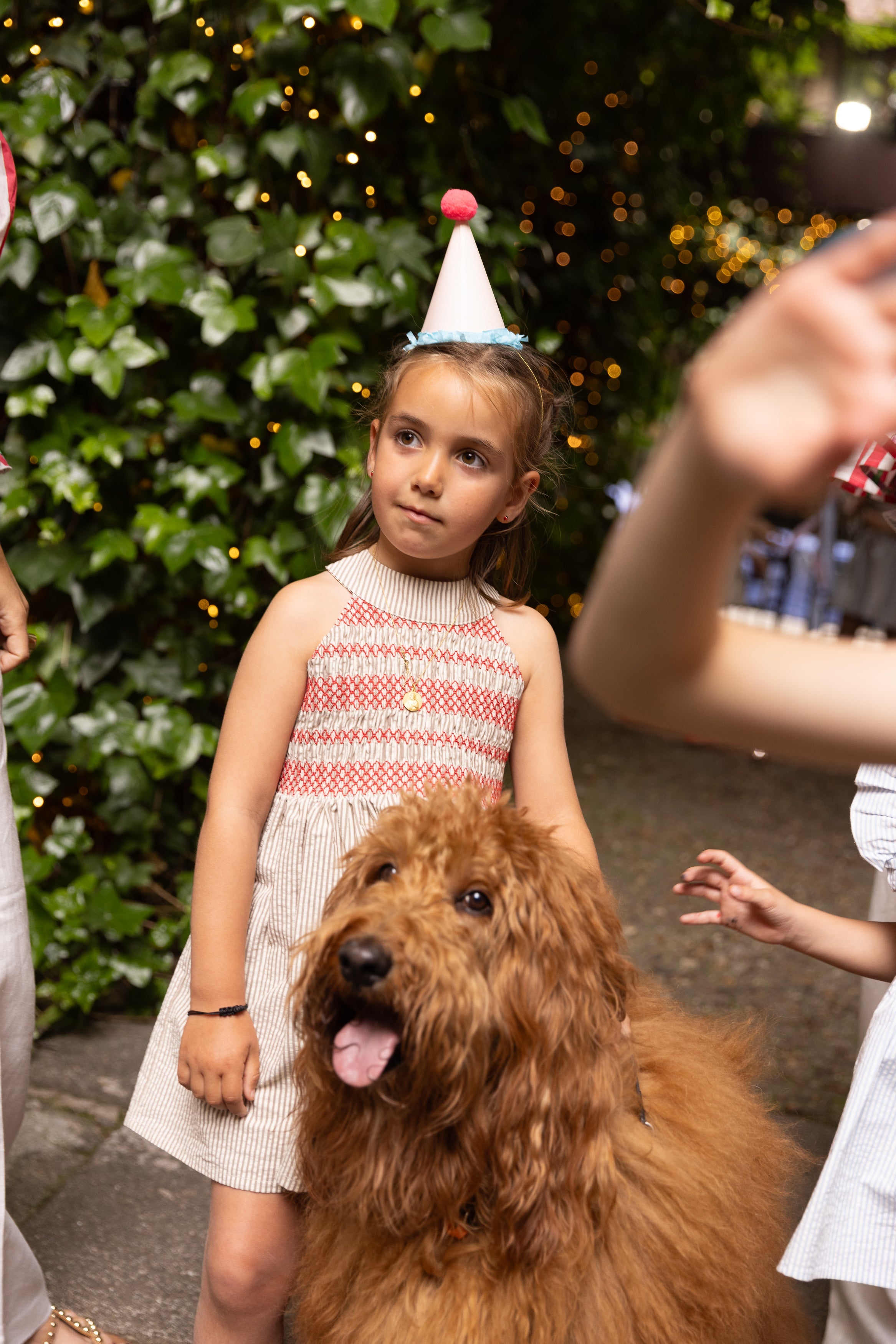 SAND STRIPE KIDS DRESS