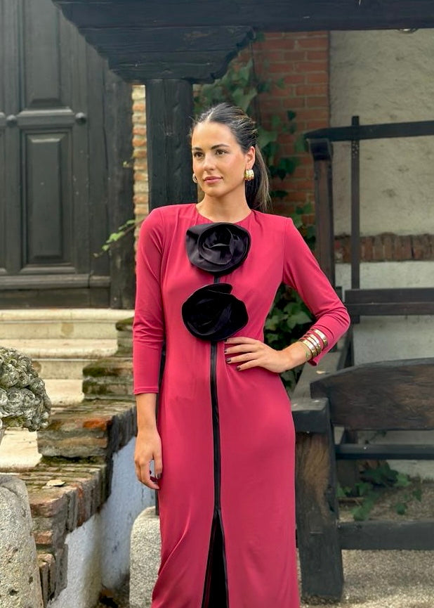 Vestido Lady Golondrina cereza