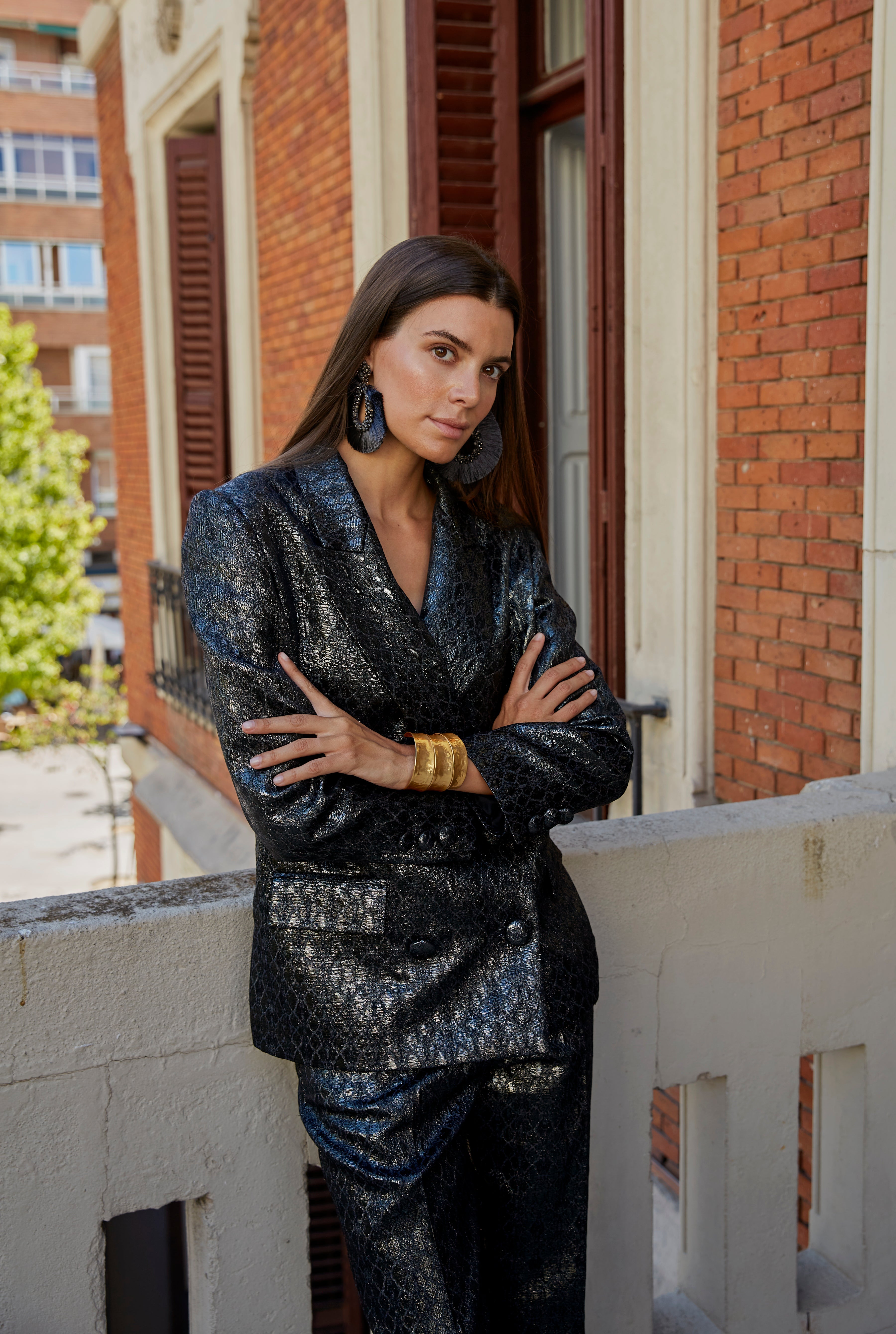 Traje Abeto metalizado