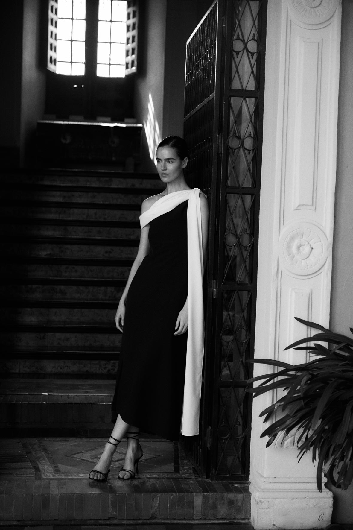 VESTIDO ETERNA GALDANA B/N