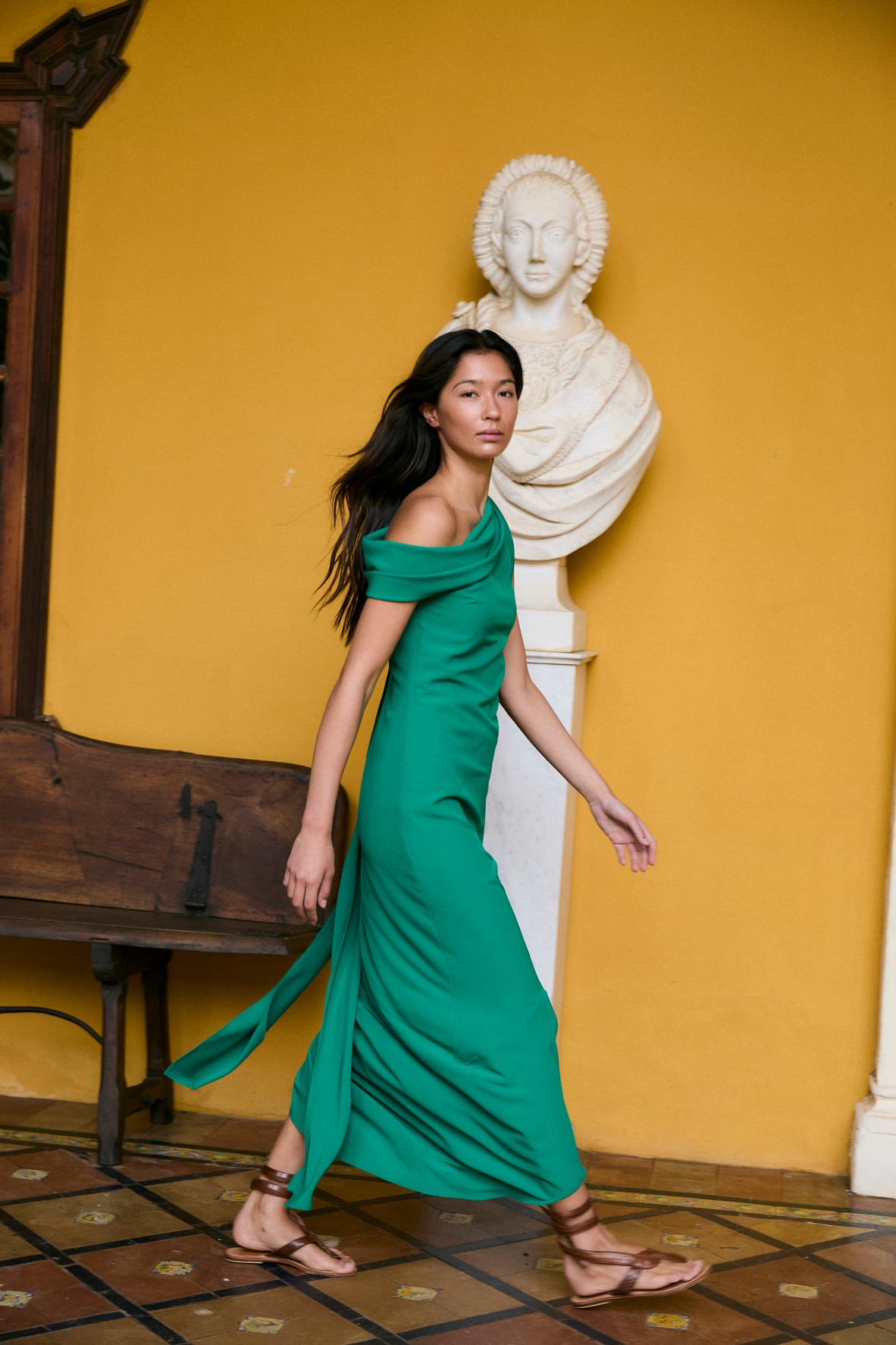 VESTIDO ETERNA GALDANA VERDE