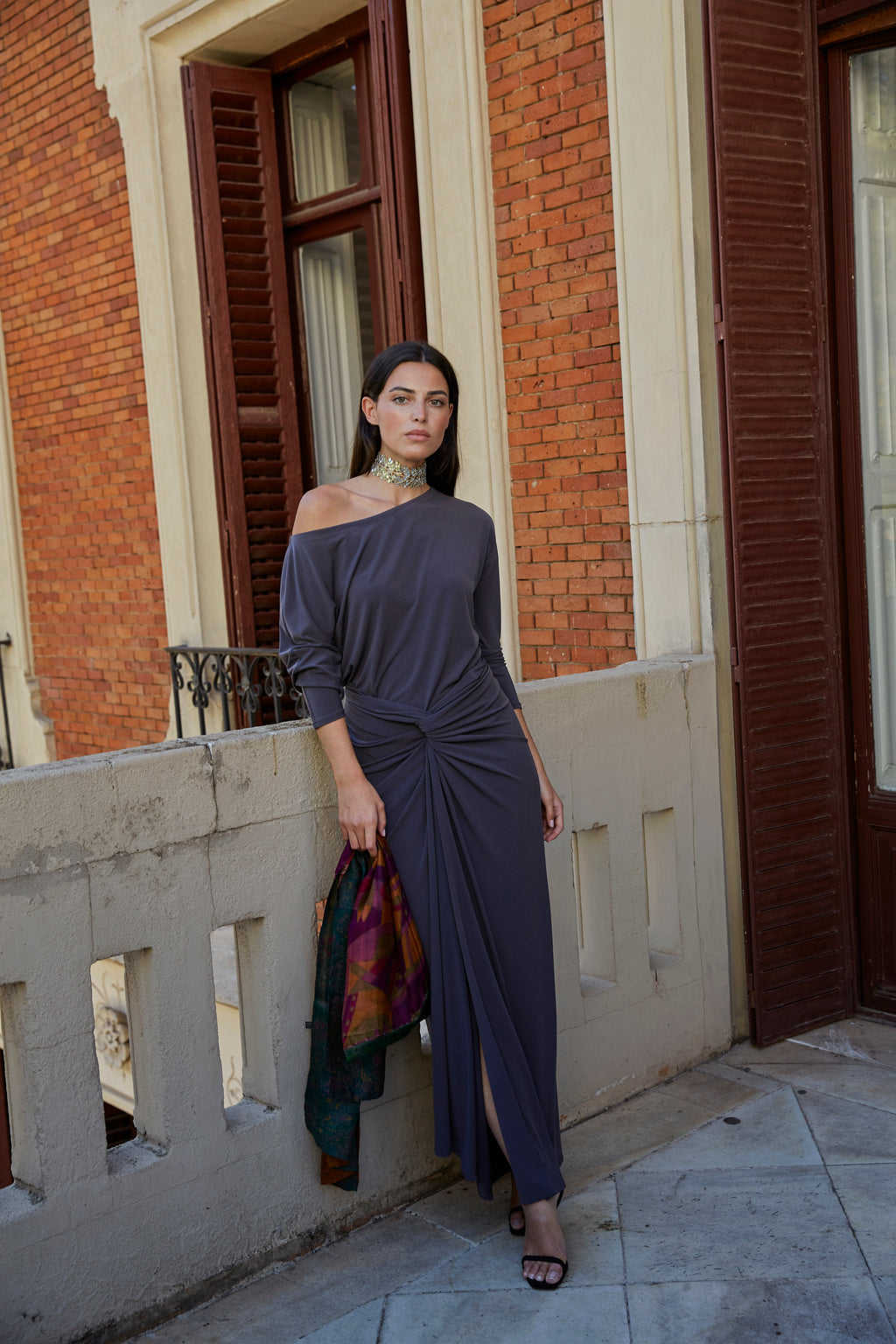 Vestido Encina marengo