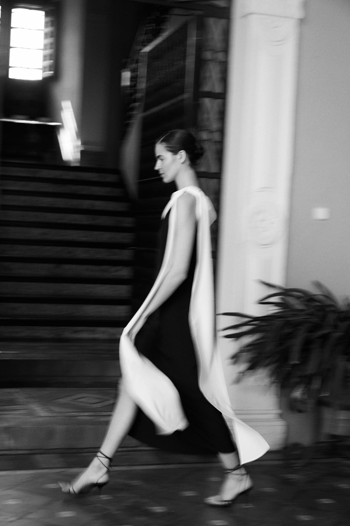 VESTIDO ETERNA GALDANA B/N