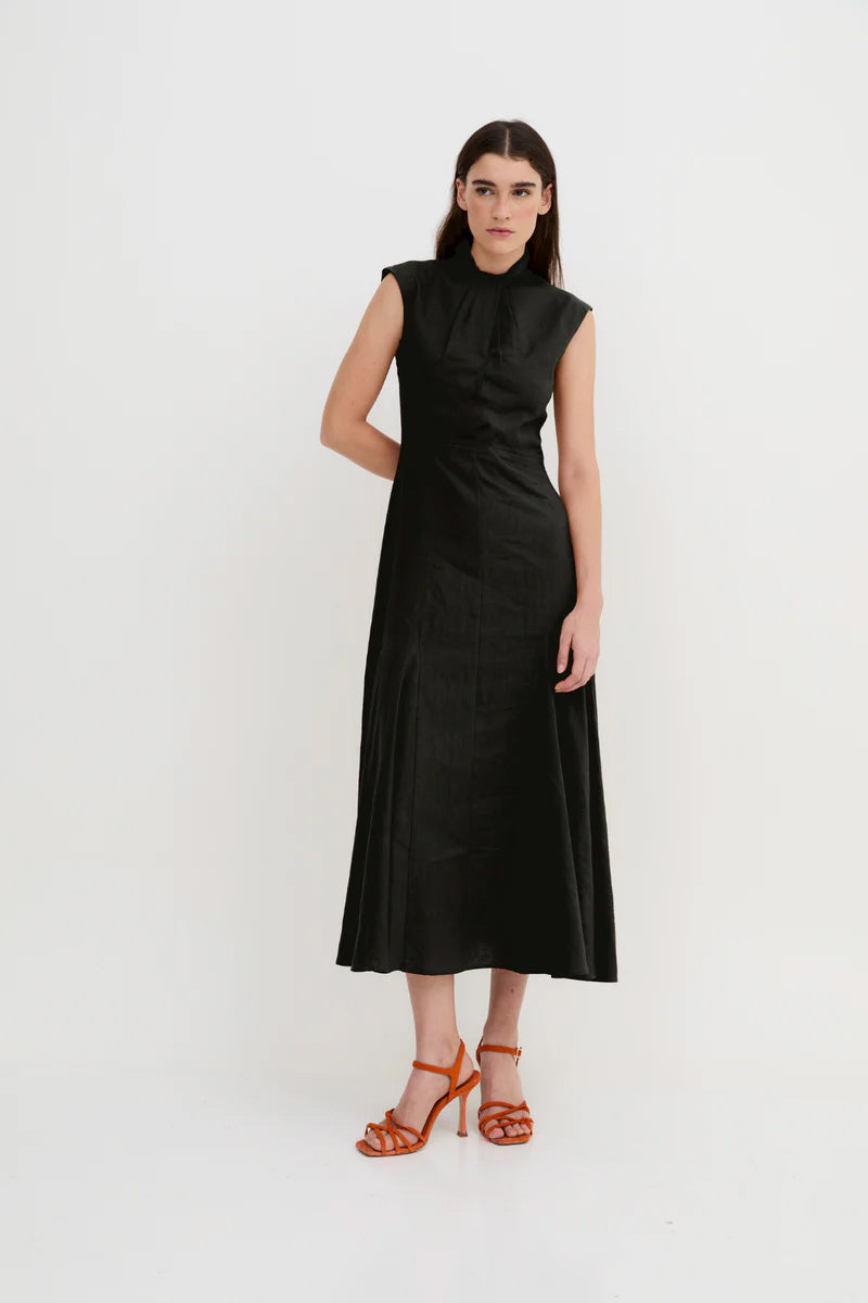 VESTIDO ANABEL HILO NEGRO