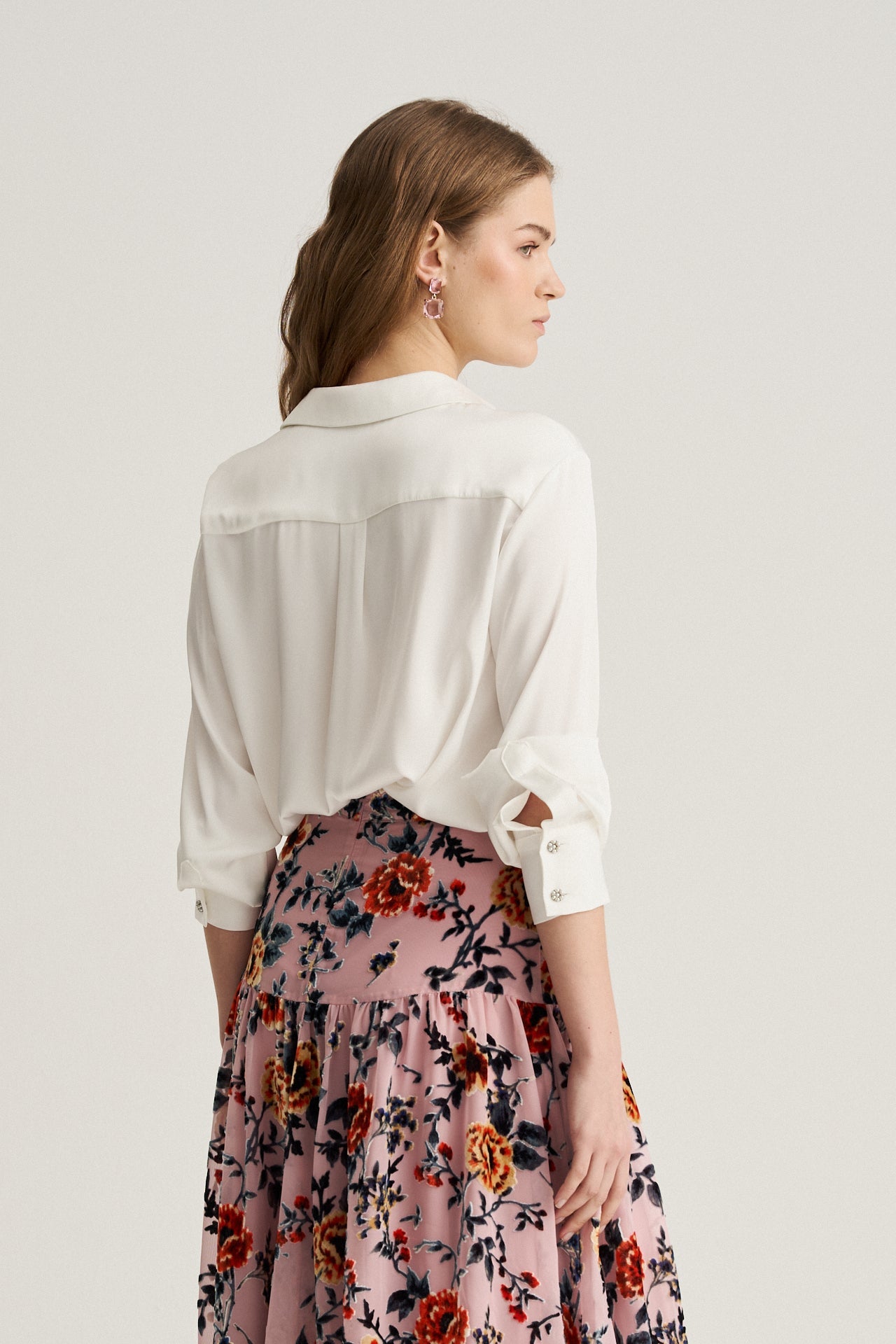 Camisa Top Cardi · Flora ·