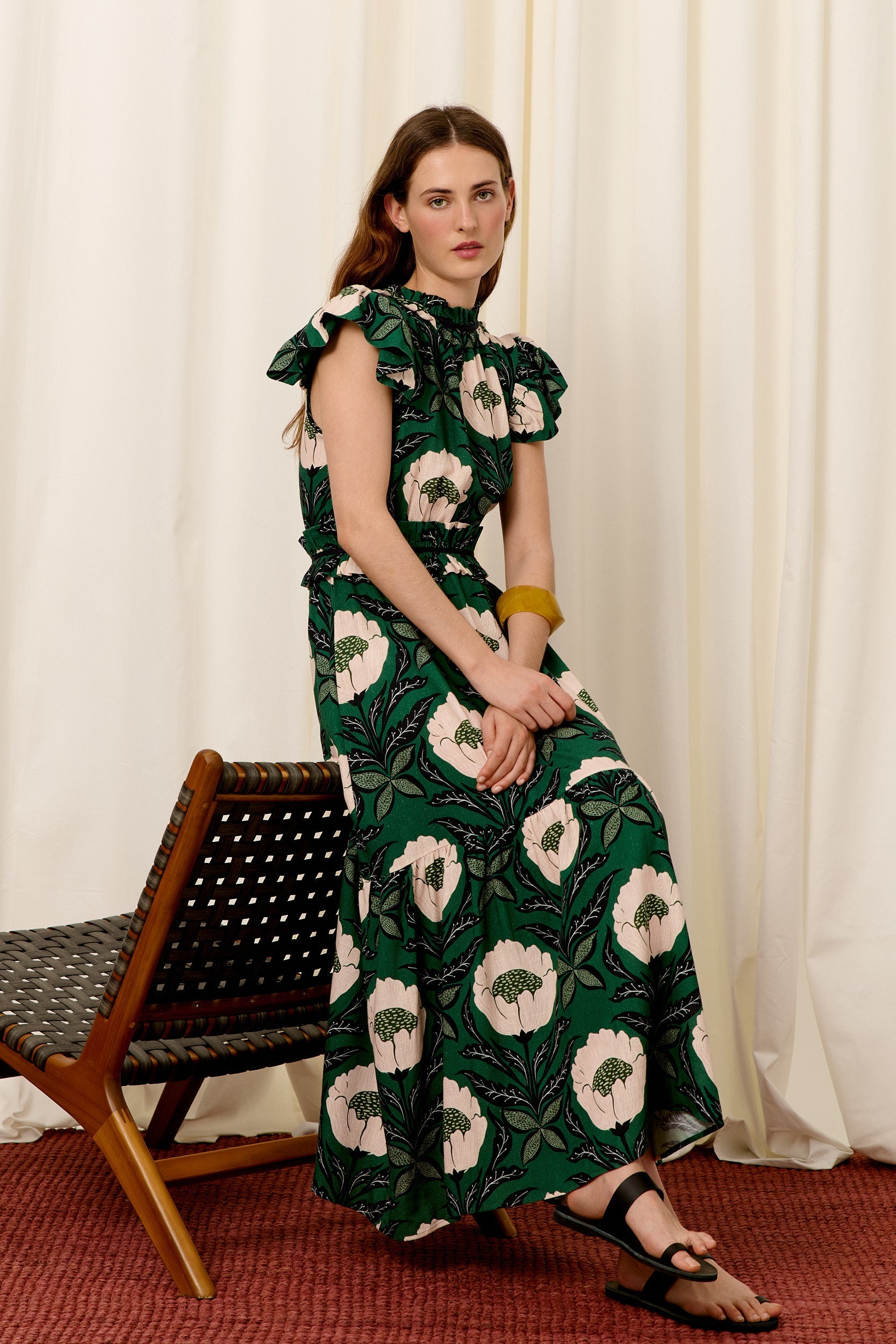 LAGO RUFFLE DRESS
