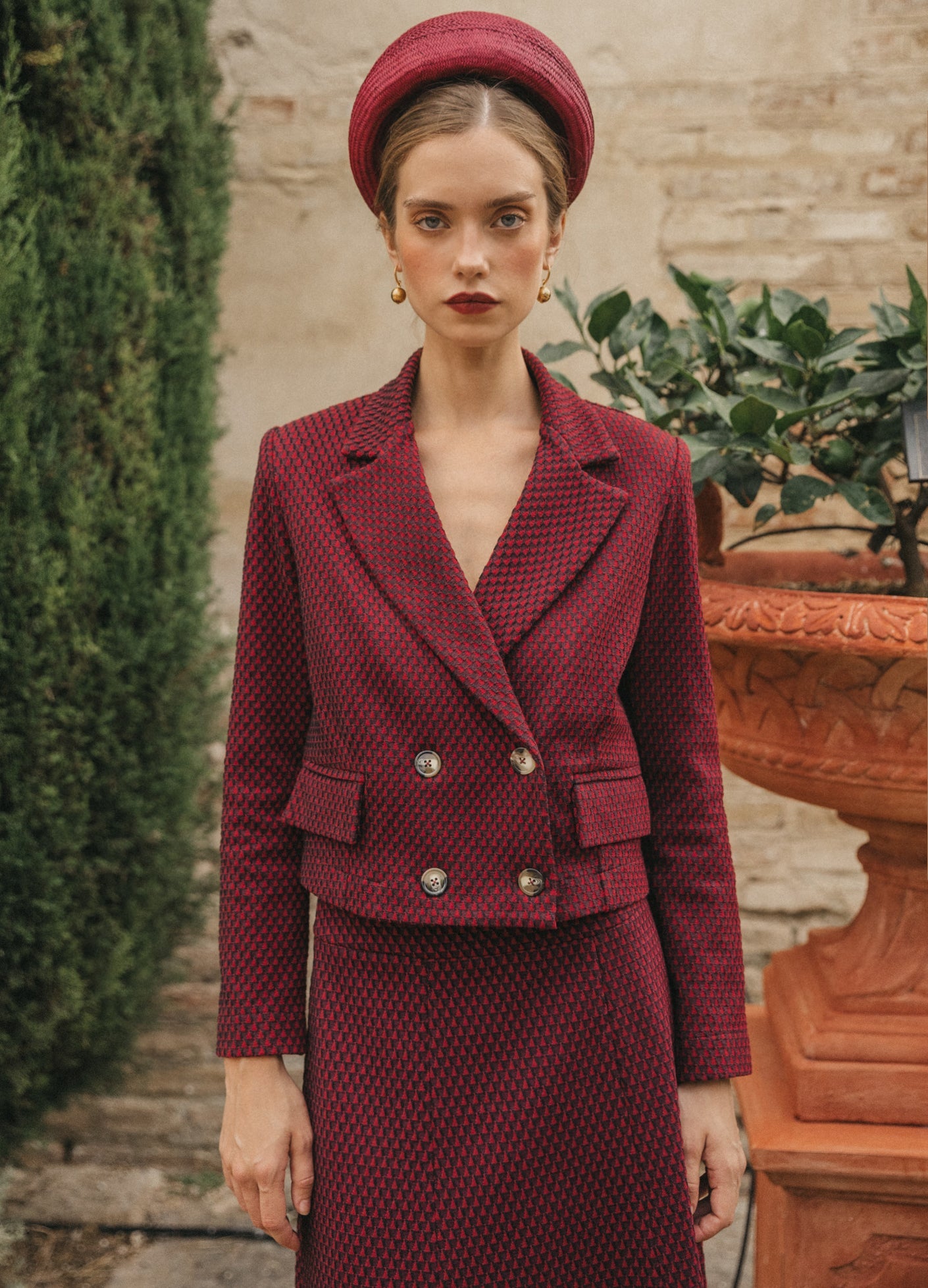 Chaqueta Mizzi Rojo/burdeos