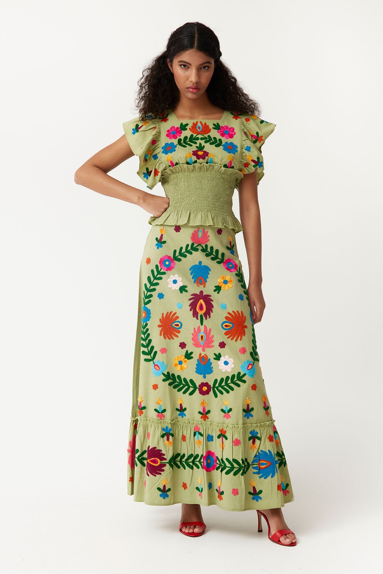 CONJUNTO BLANCA VERDE