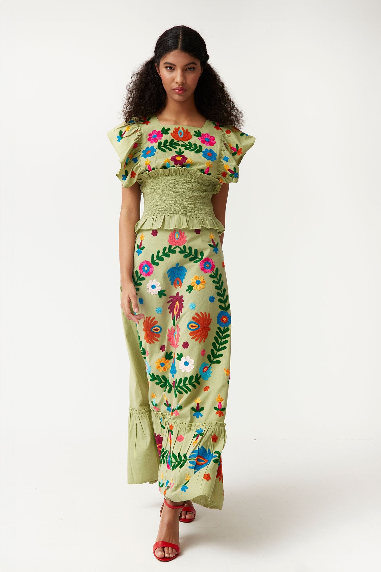 CONJUNTO BLANCA VERDE