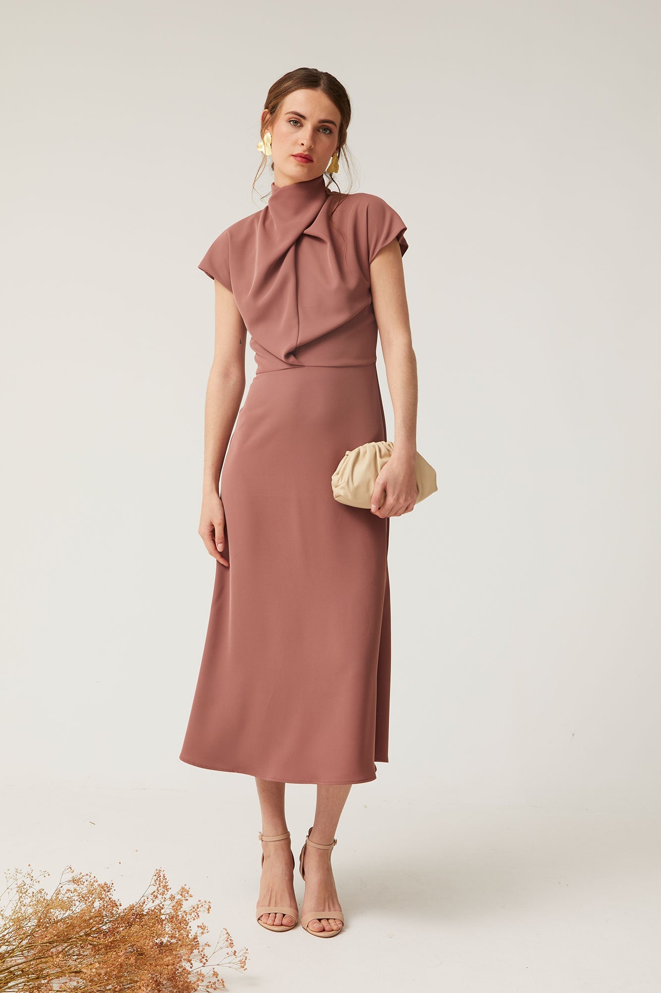 VESTIDO MINERVE MARRON