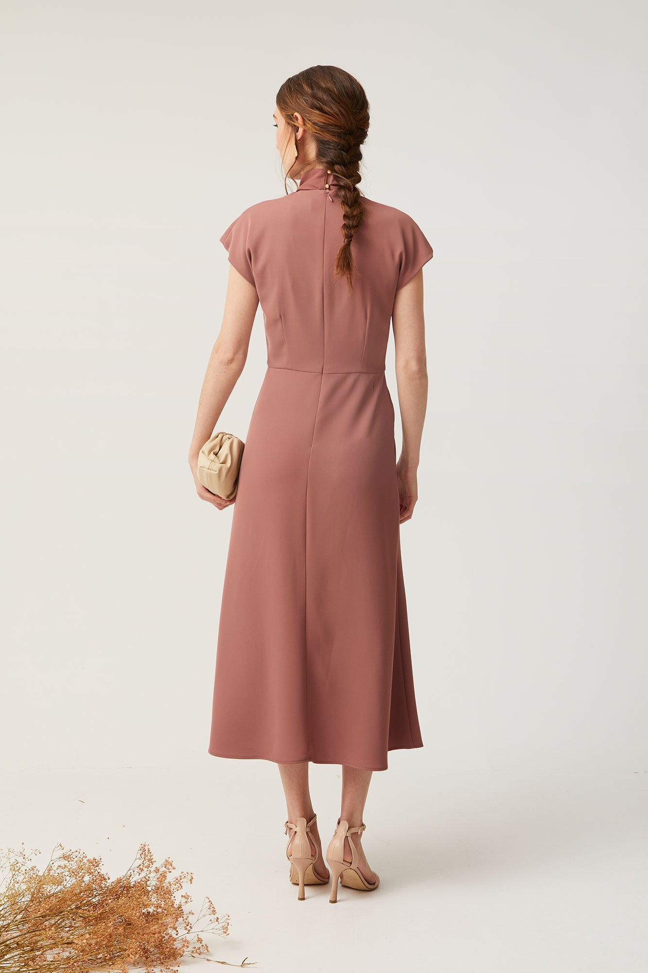 VESTIDO MINERVE MARRON