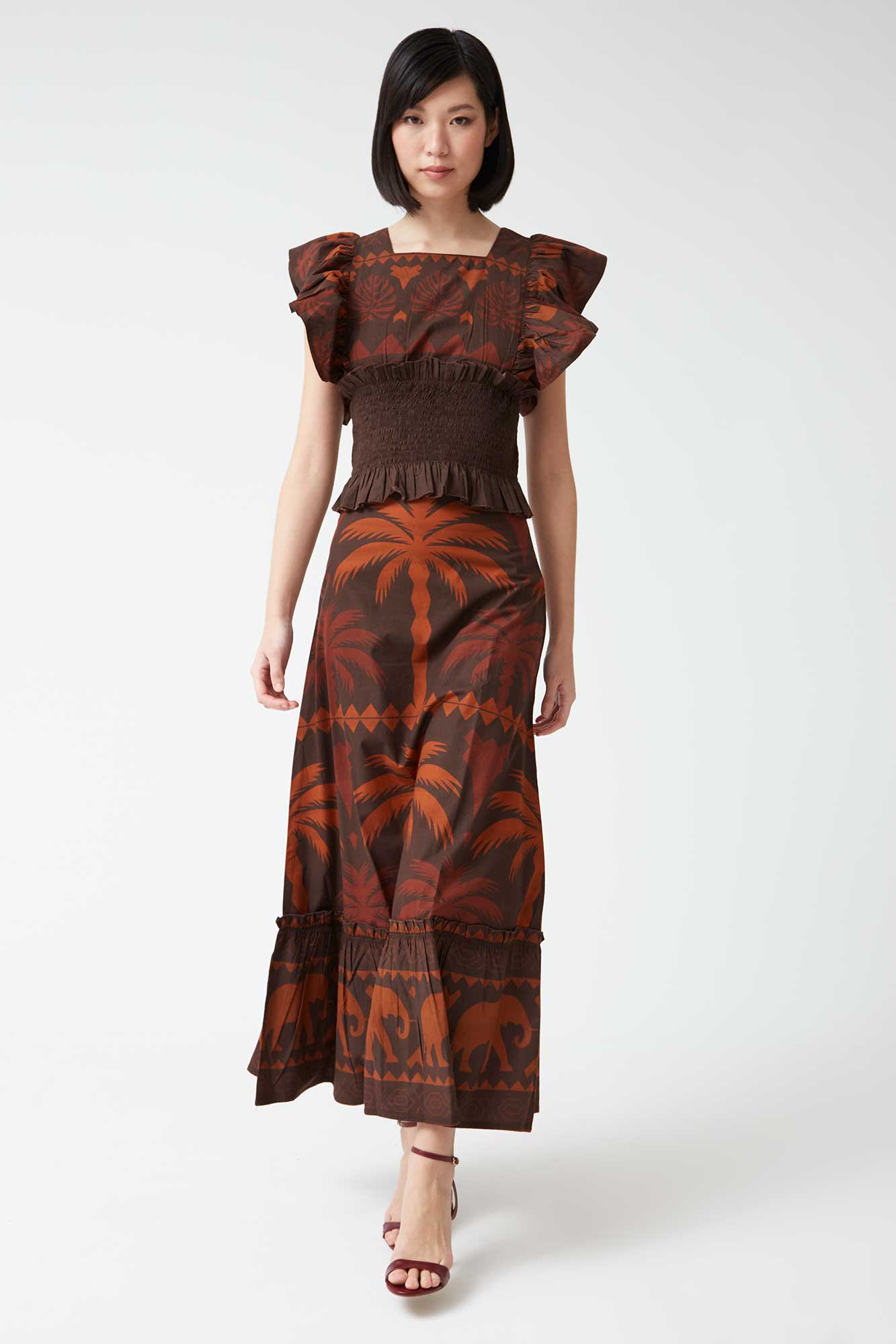 CONJUNTO PALMERAS MARRON
