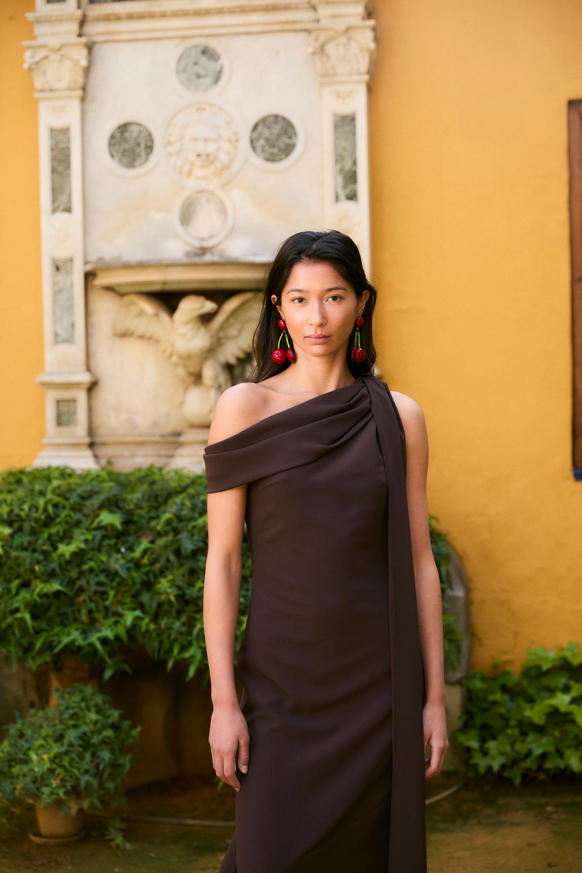 VESTIDO ETERNA GALDANA MARRÓN